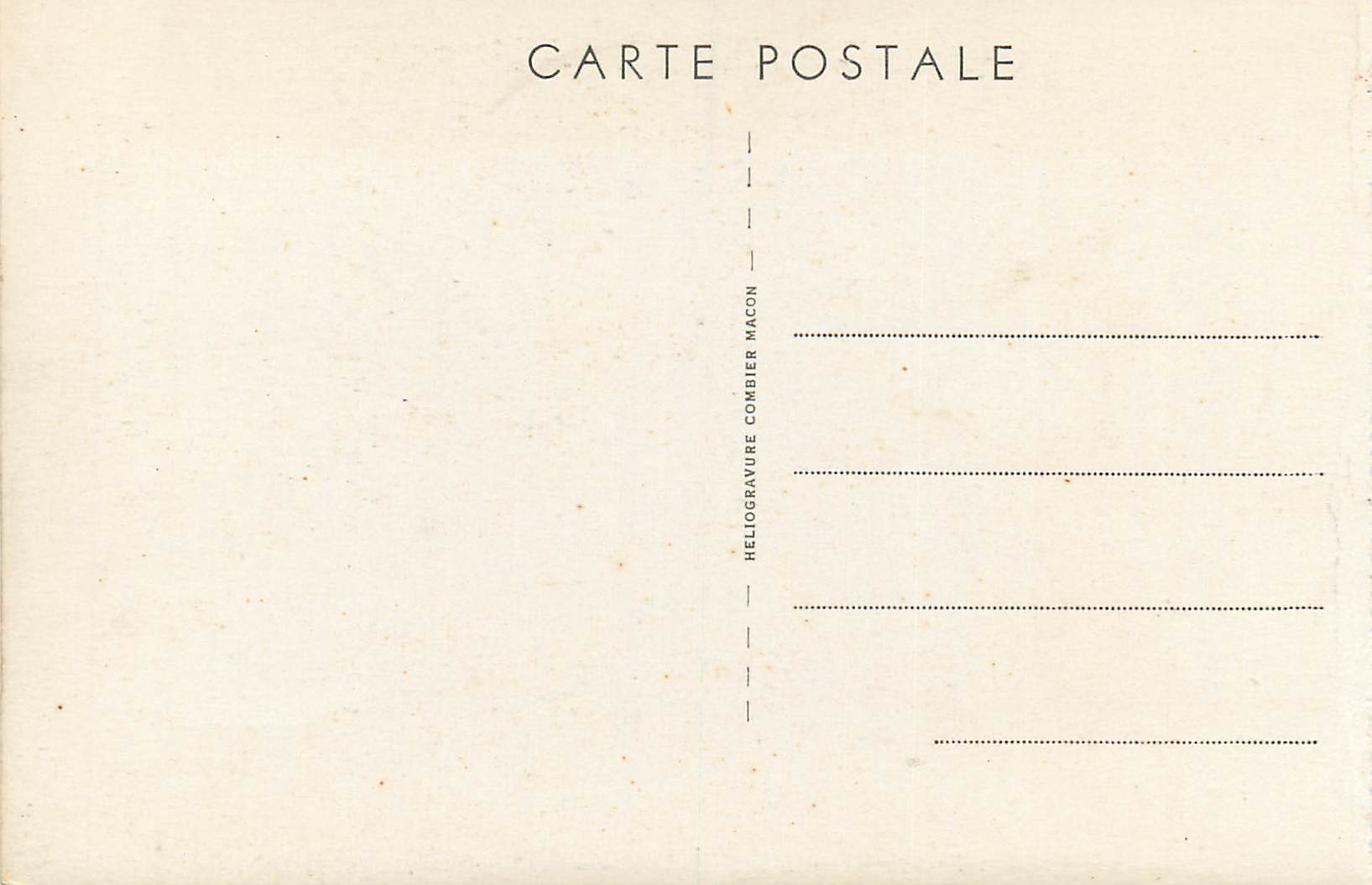 CPA Madame de Lamartine Femme du Poete — Rückseite