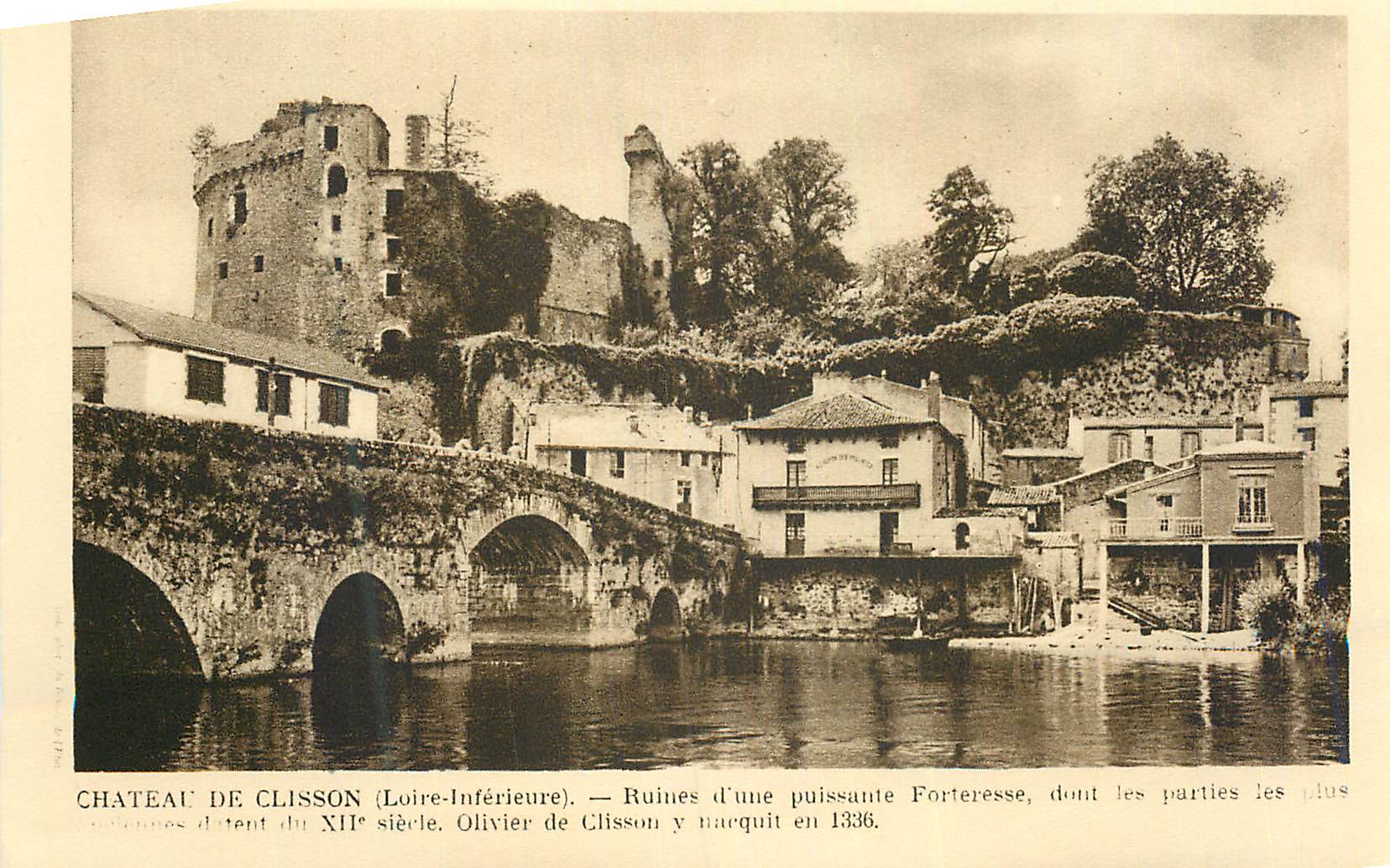 CPA Chateau de Clisson (Loire Inferieur) Ruines d'Une Puissente Forteresse