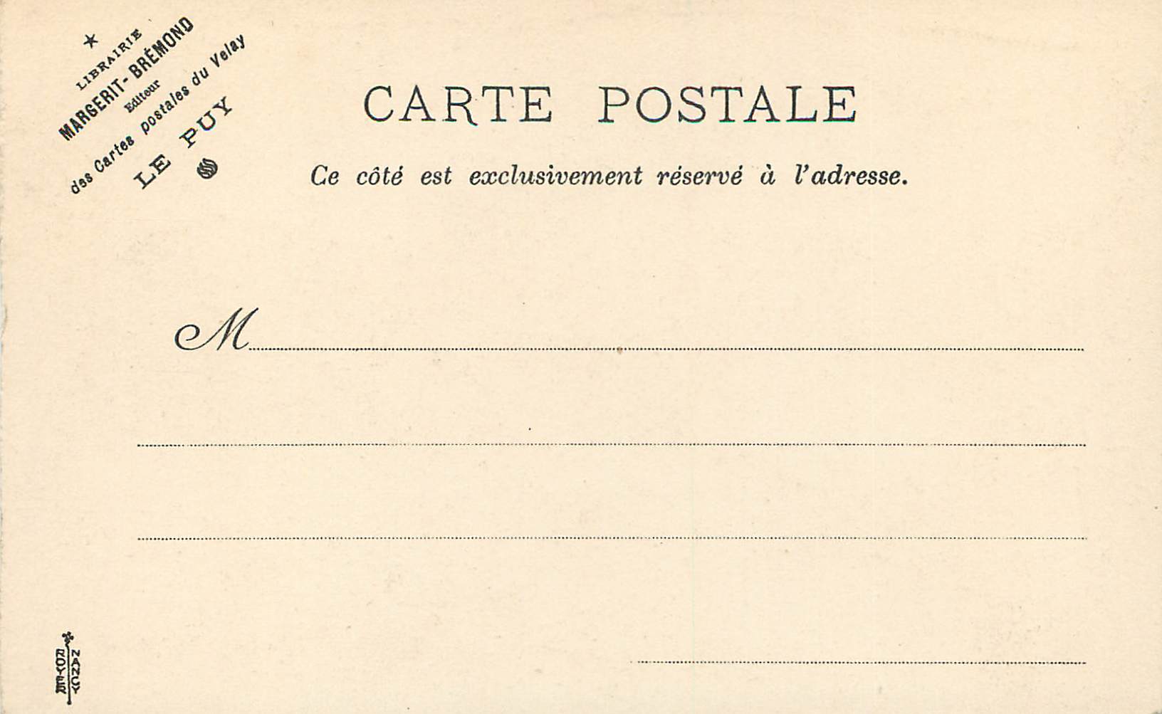Le Puy - La Fontaine gothique des Tables (xve siècle), dite encore du Choriste ; maison Tharin, façade gracieuse représentant la transition du gothique à la renaissance. — Verso