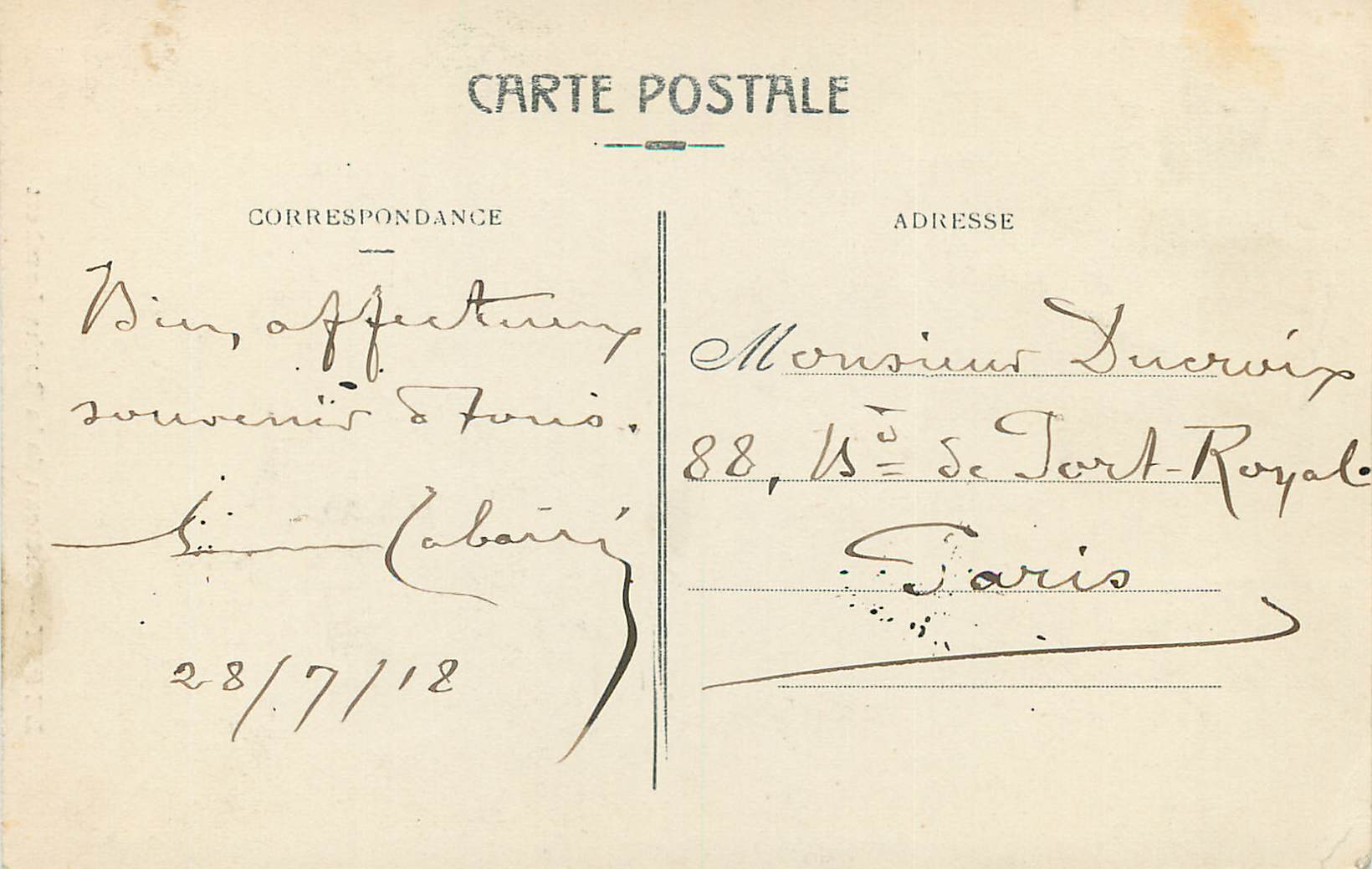 LE PUY — Château de la Roche-Lambert — Éditeur non visible — Verso