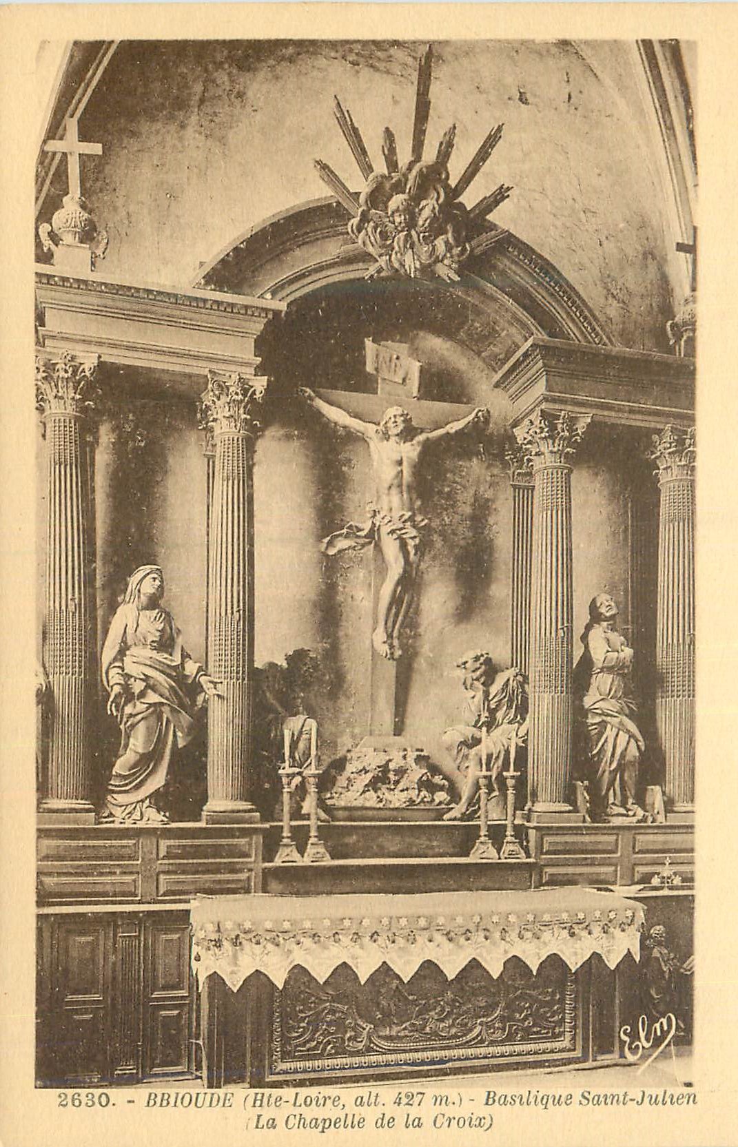 CPA Brioude (Hte Loire alt 427 m) Basilique Saint Julien (La Chapelle de la Croix)