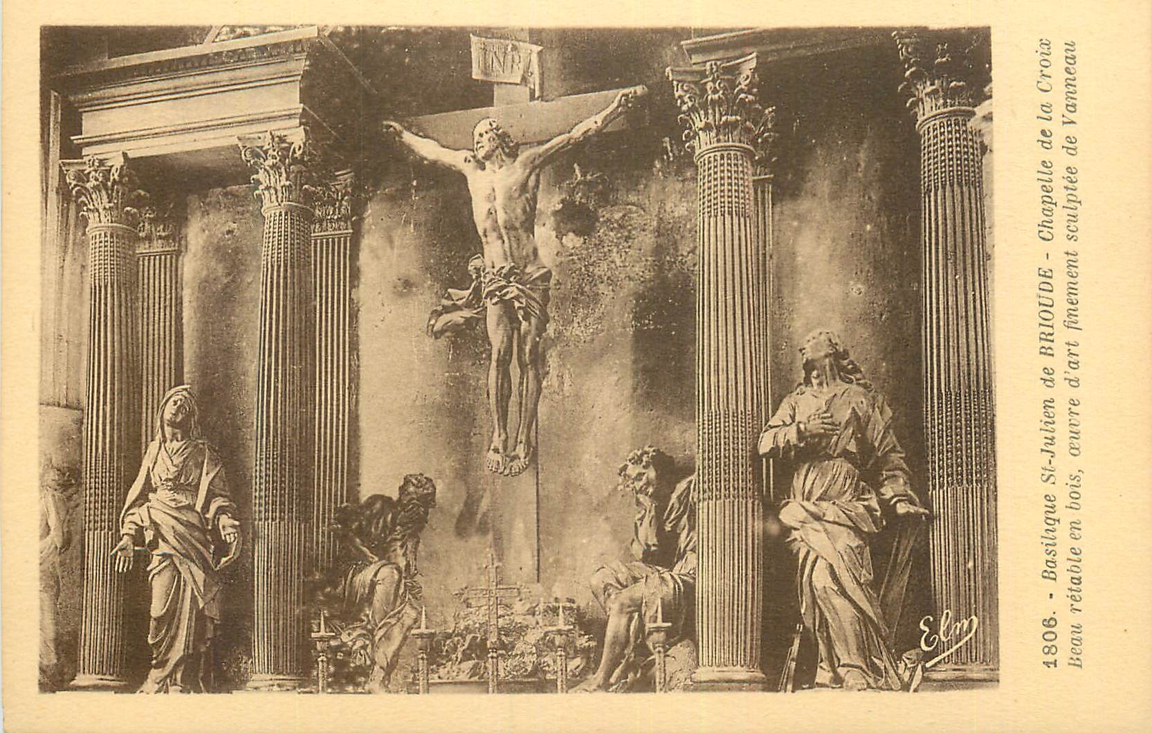 CPA Basilique St Julien de Brioude Chapelle de la Croix