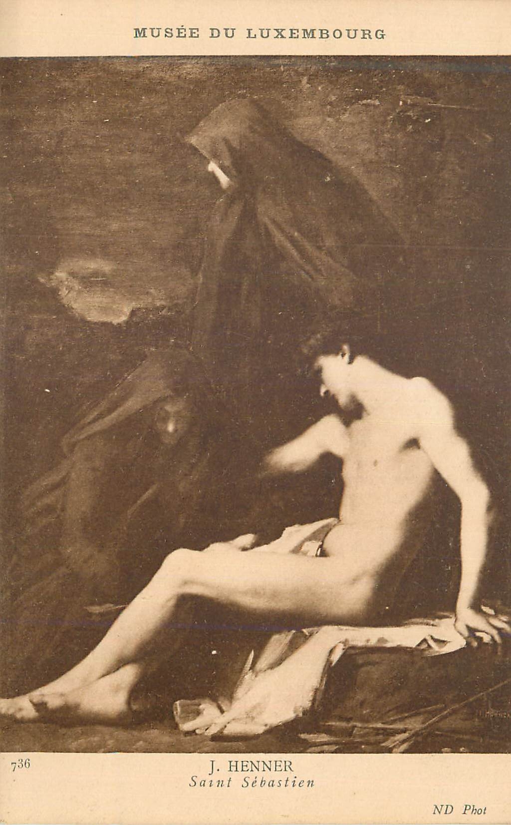 CPA Musee du Luxembourg J Henner Saint Sebastien