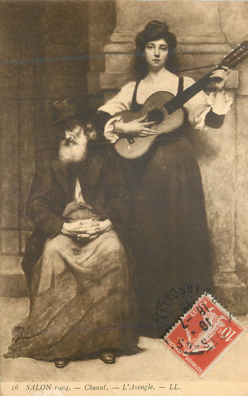 CPA Salon 1904 L'Aveugle Chanut