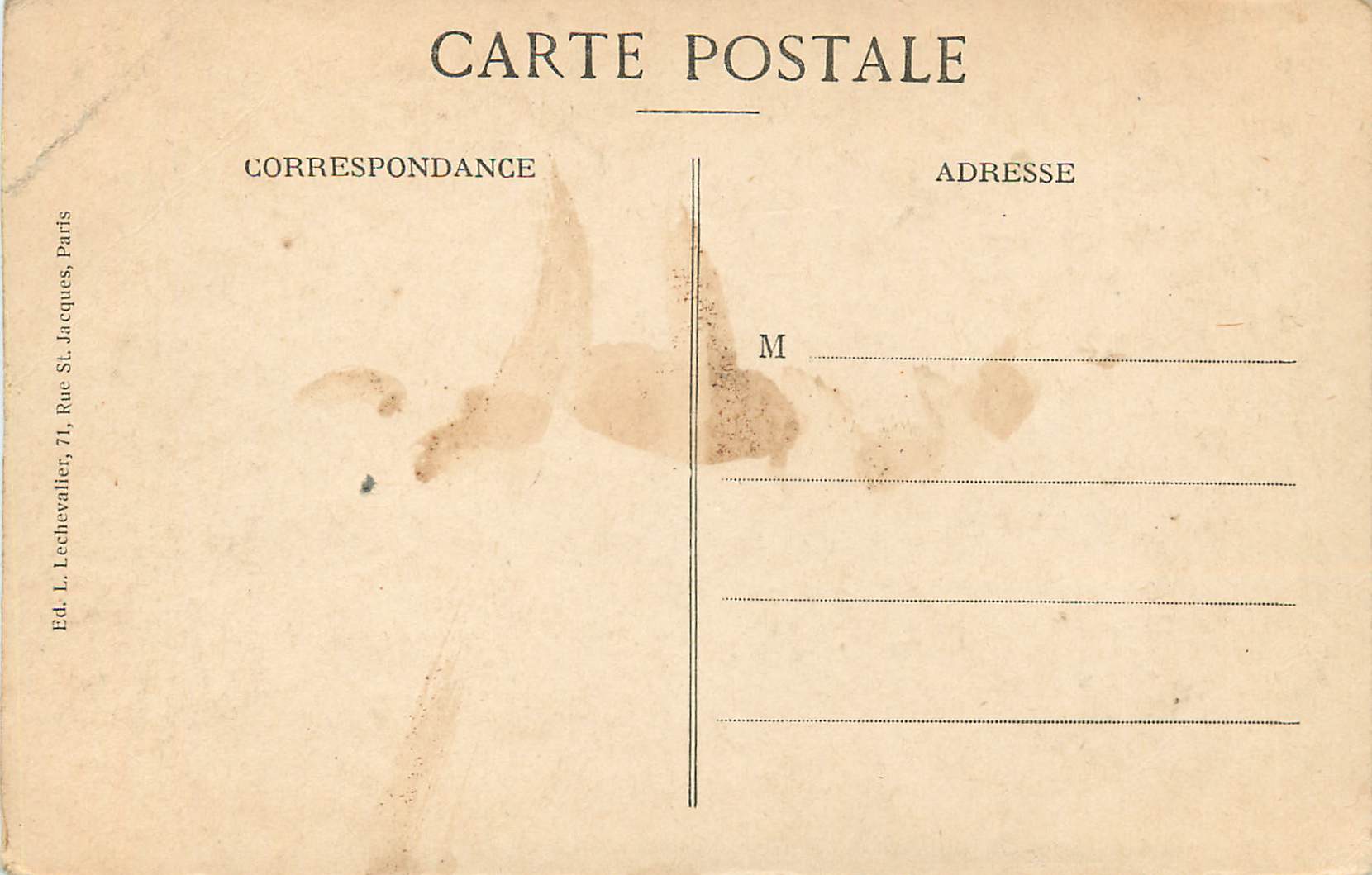 CPA Chateau de la Malmaison L'Opale Voiture de L'Imperatrice Josephine — Verso