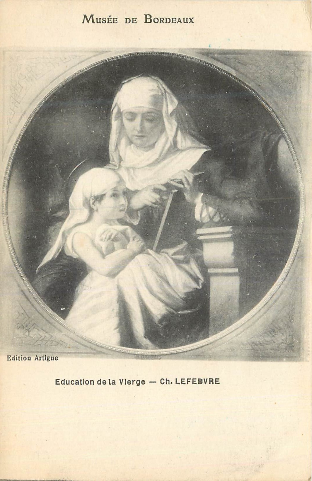 CPA Musee de Bordeaux Education de la Vierge Ch Lefedvre