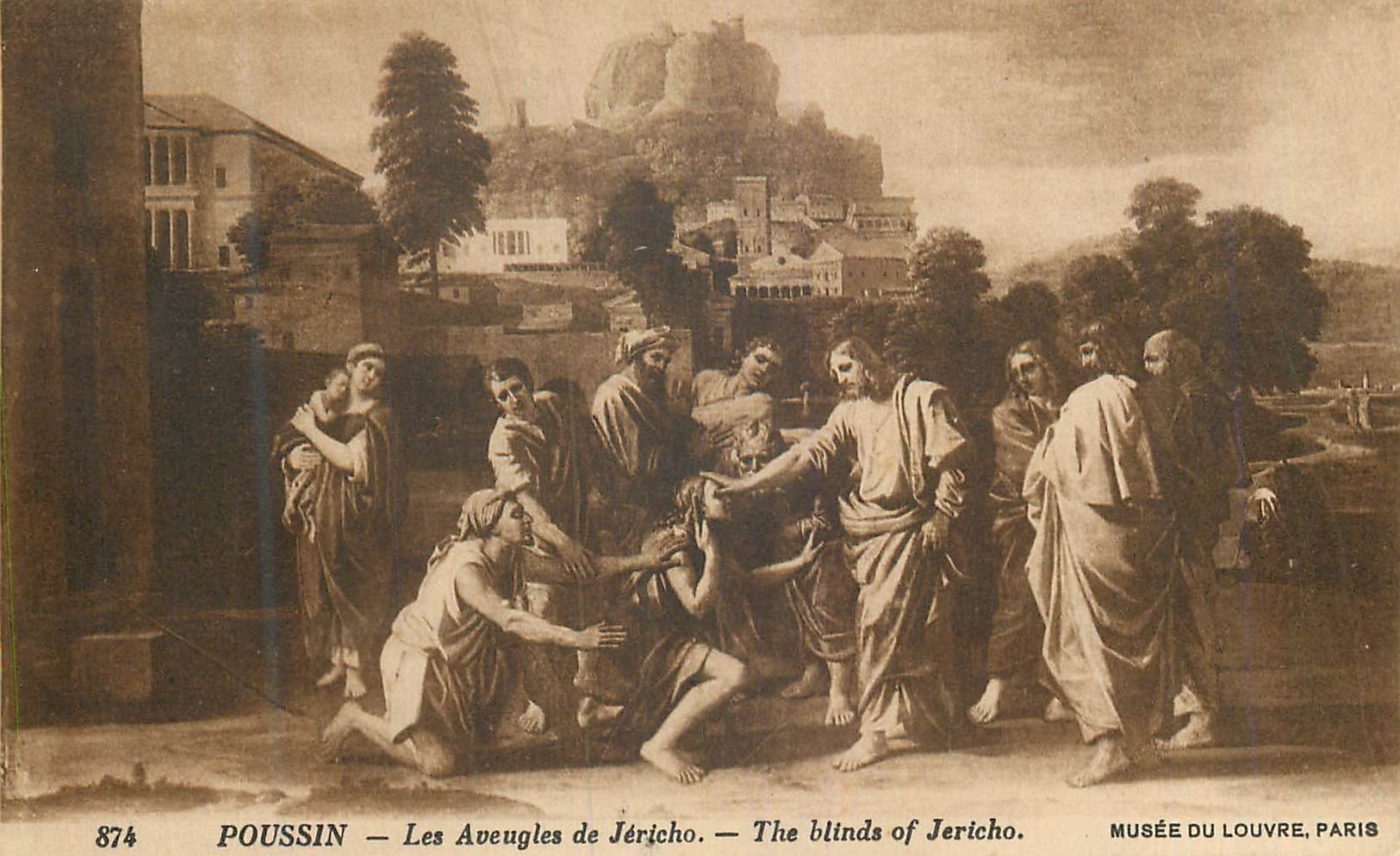 CPA Musee du Louvre Paris Poussin Les Aveugles de Jericho
