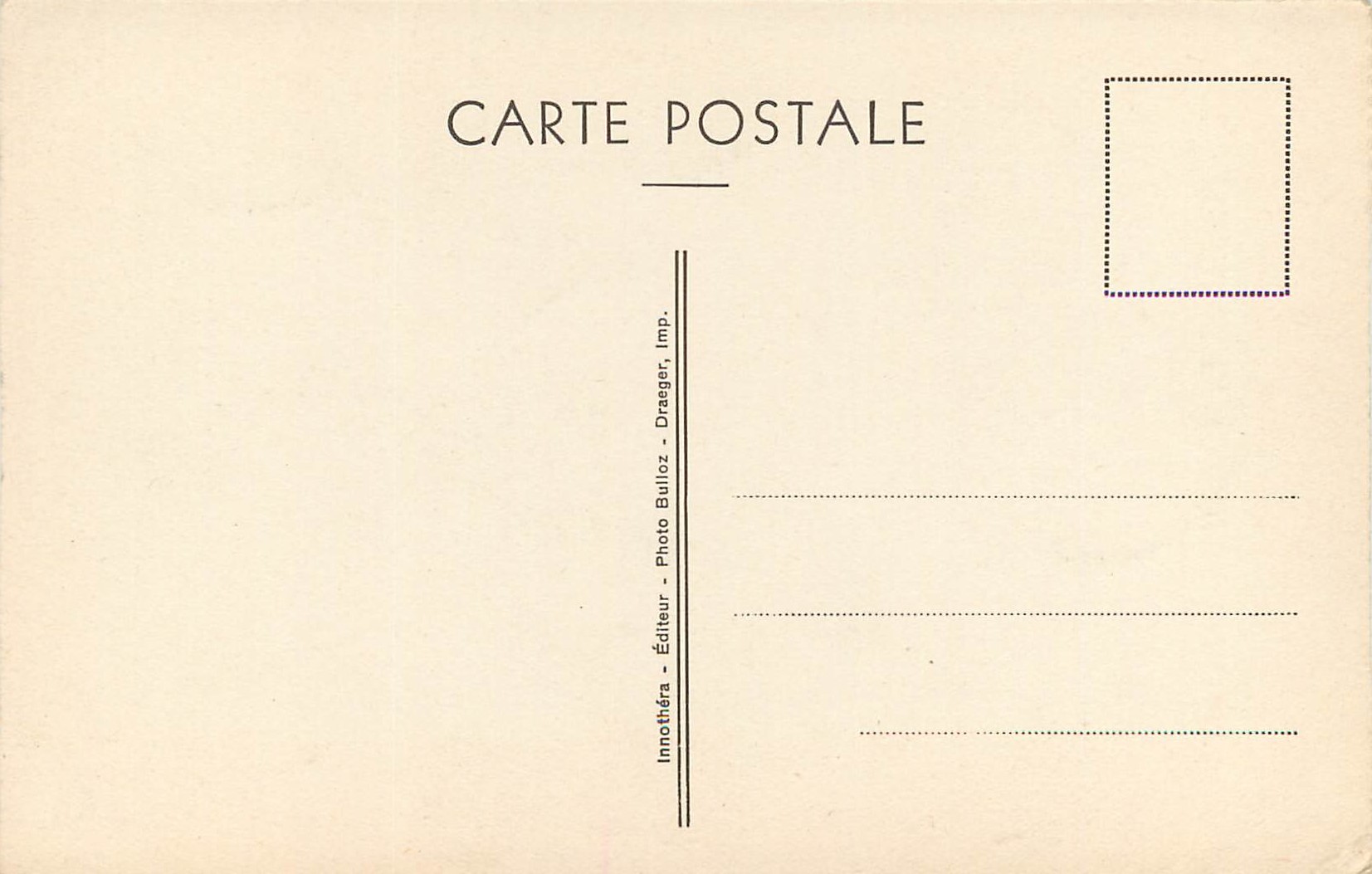 CPA La Fortune et le Jeune Enfant Baudry — Rückseite