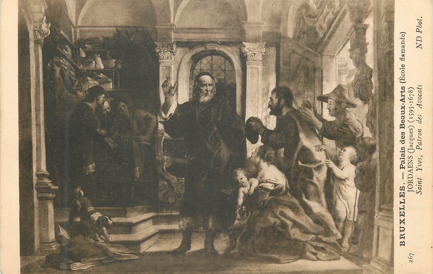 CPA Bruxelles Palais des Beaux Arts (Ecole Flamande)