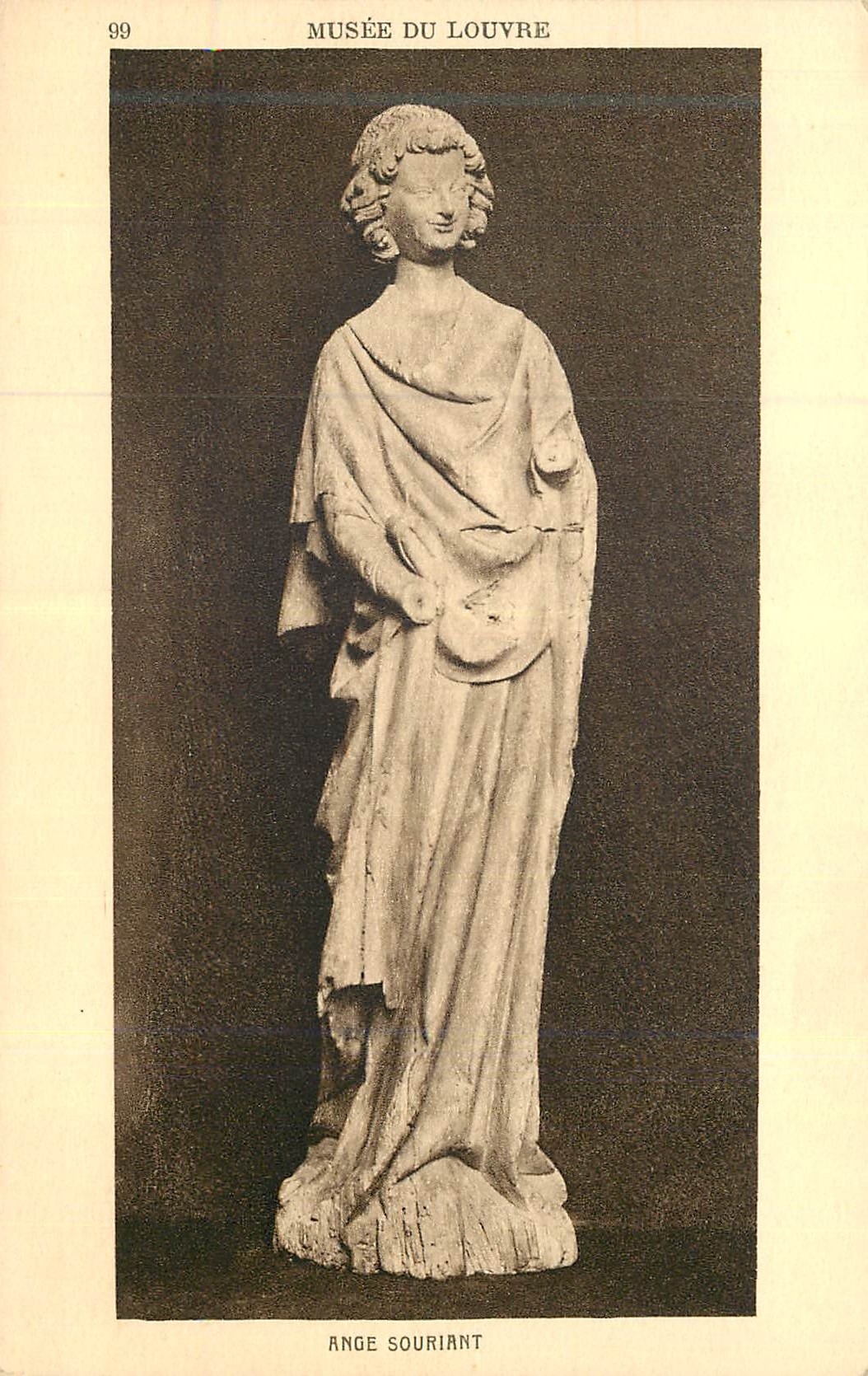 CPA Musee du Louvre Ange Souriant