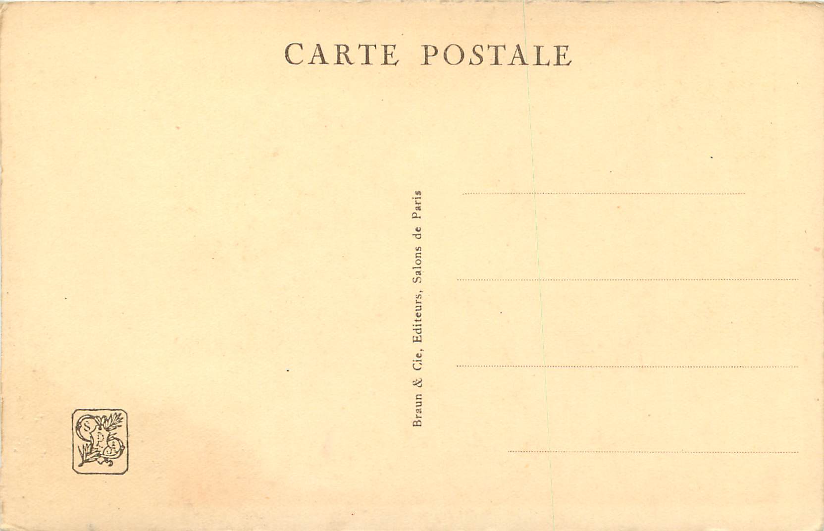 CPA Le Vitrail Bleu E Maxence — Verso