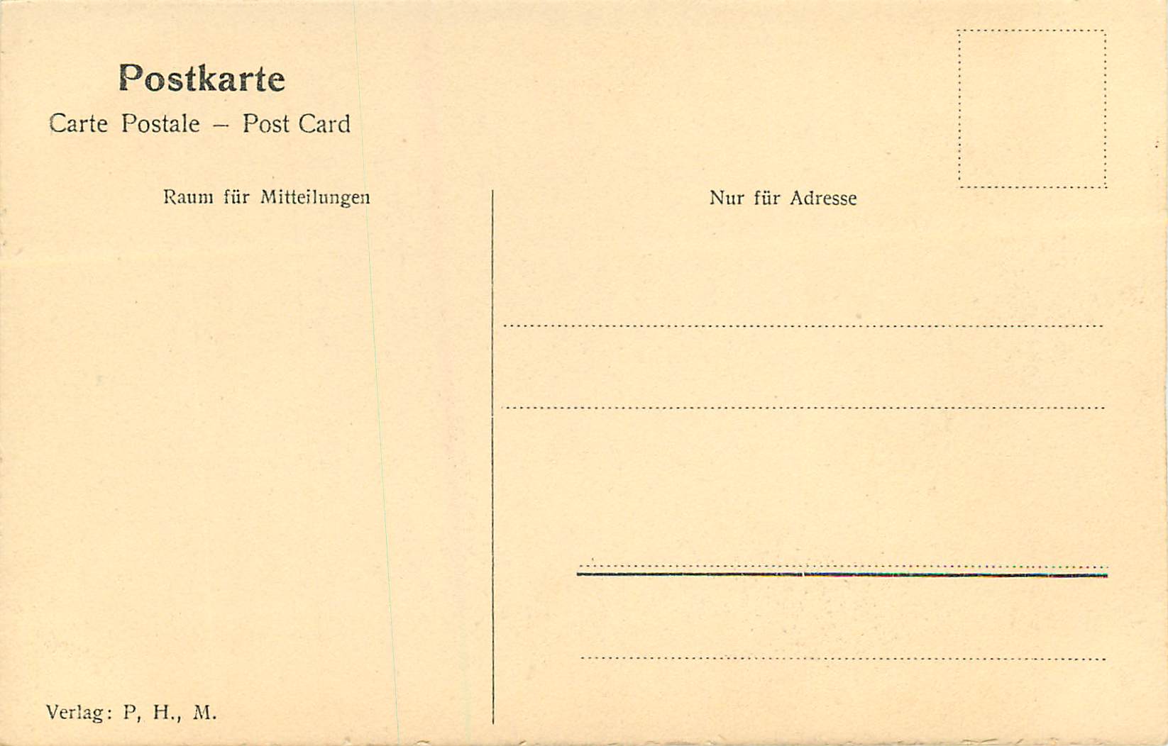 CPA A Del Sarto Die Heilige Familie Munchen — Verso