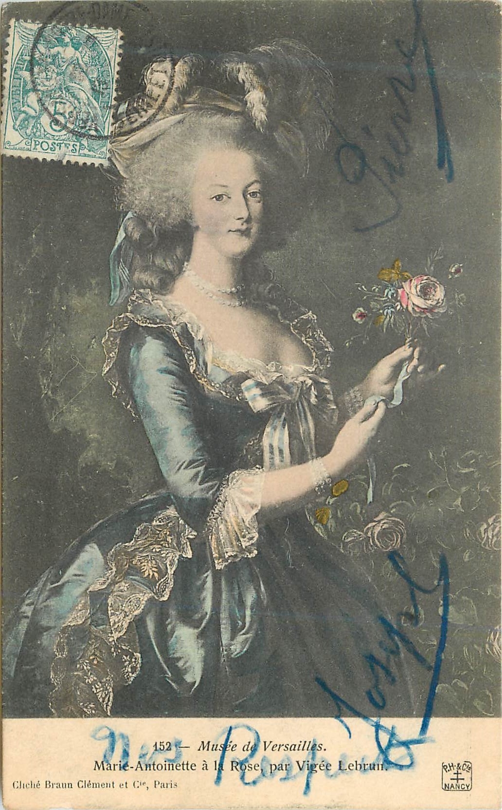 CPA Musee de Versailles Marie Antoinette a la Rose