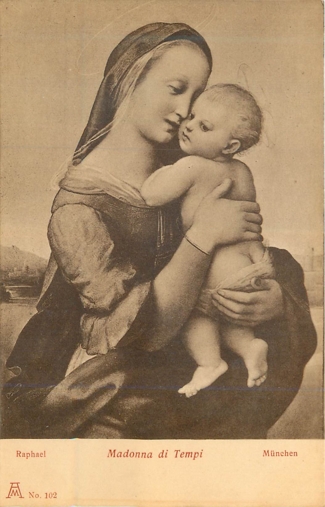 CPA Munchen Raphael Madonna di Tempi