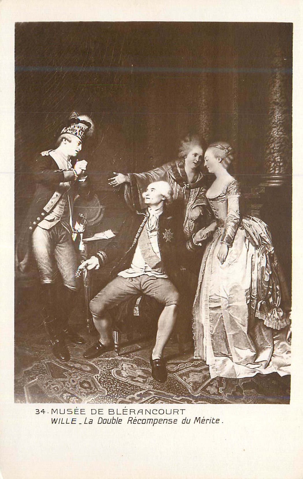 CPA Musee de Blerancourt Wille La Double Recompense du Merite
