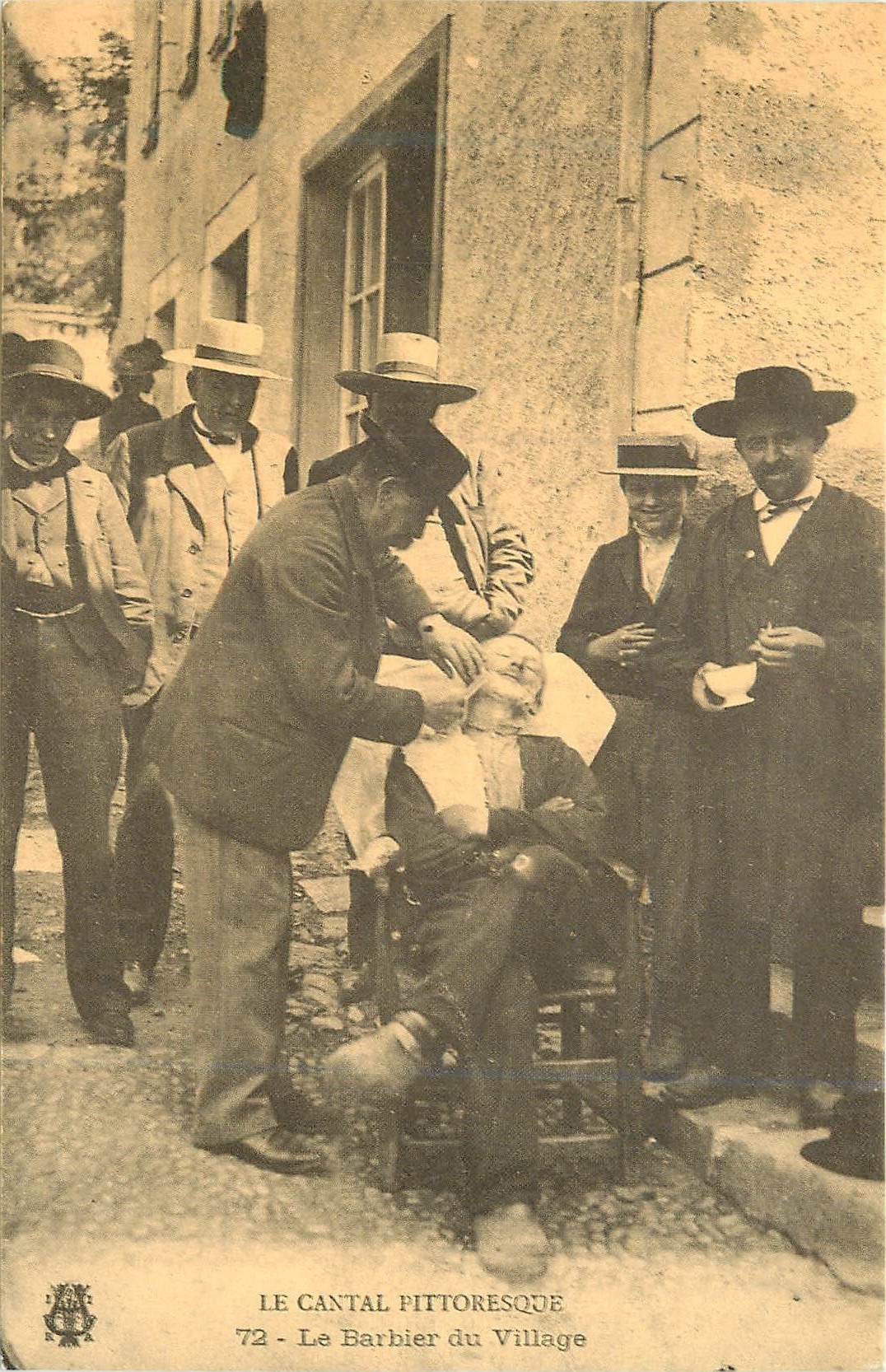 REPRO Le Cantal Pittoresque Le Barbier du Village
