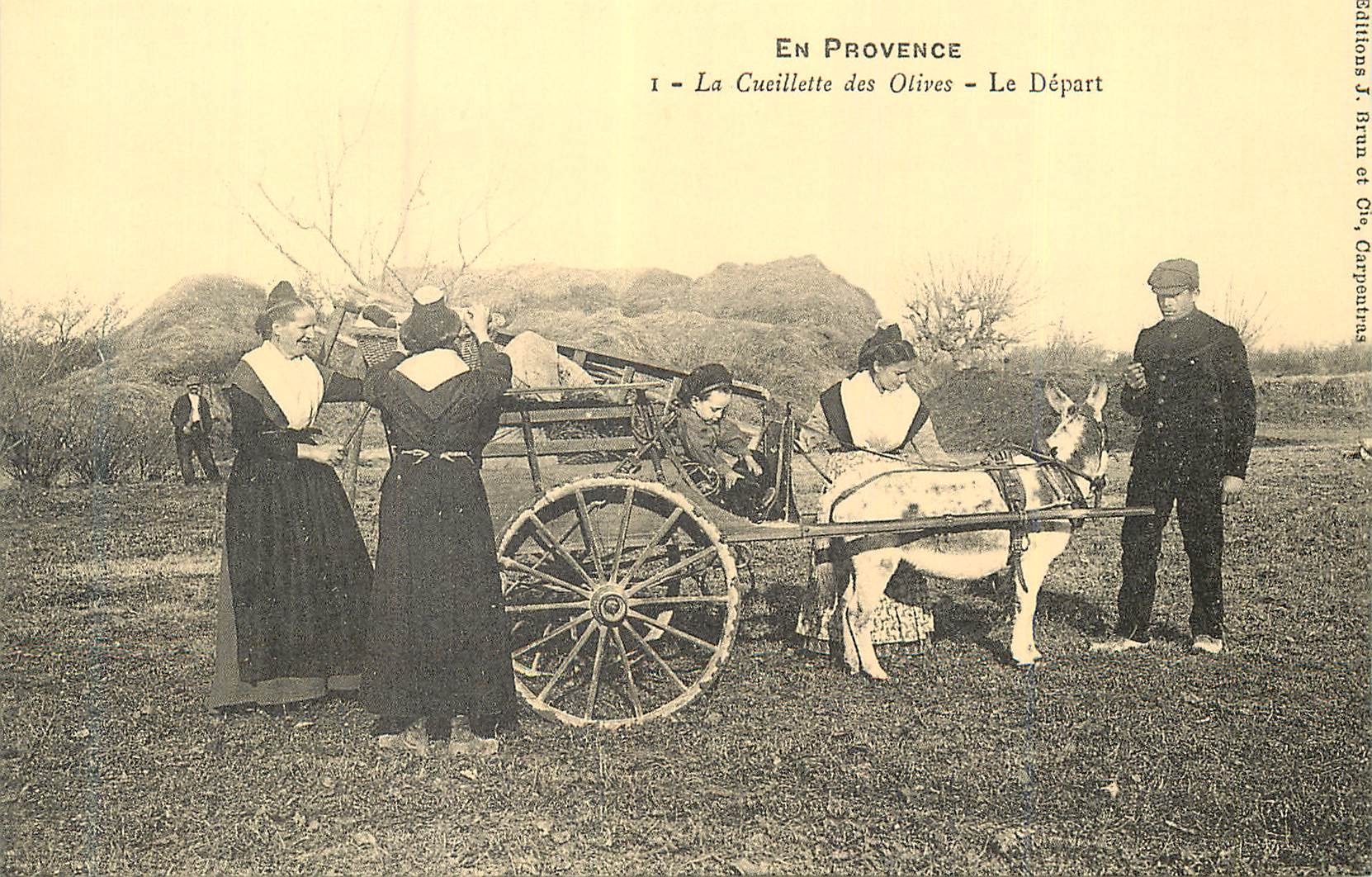 REPRO En Provence La Cueillette des Olives Le Depart