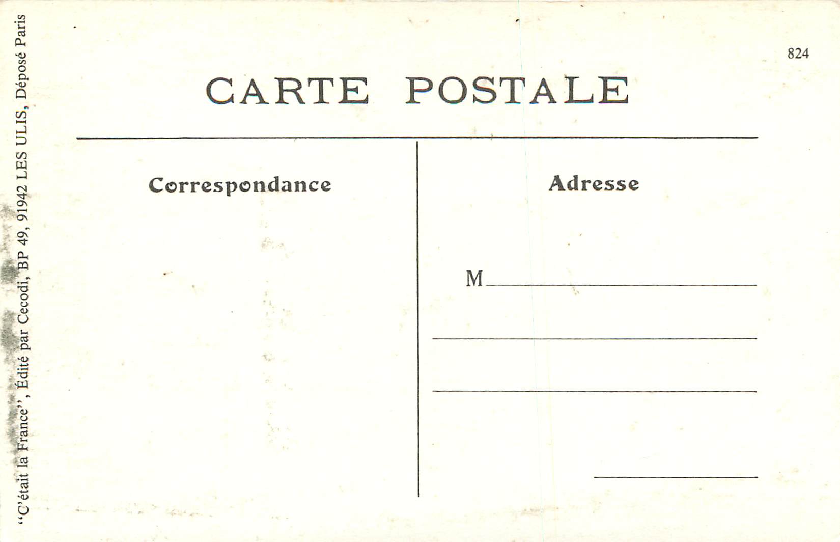REPRO En Beauce La Pompe du Village — Verso