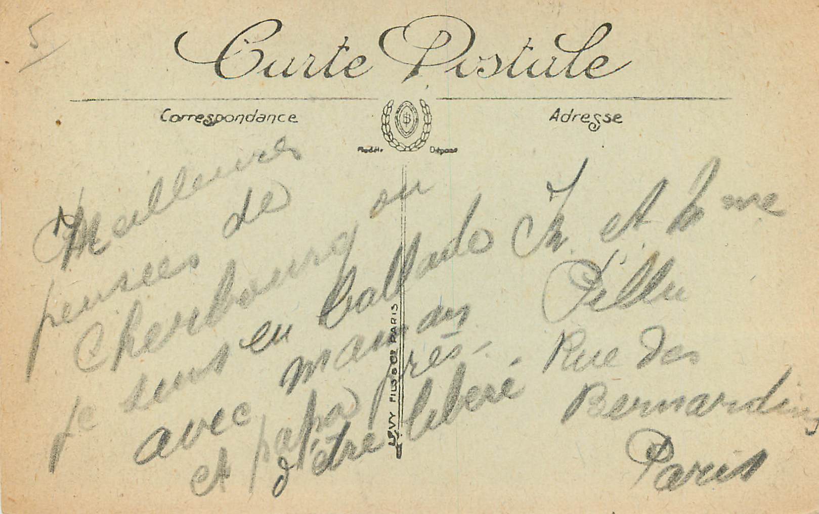 Cherbourg — L'Église Notre-Dame du Vœu — LL — Verso