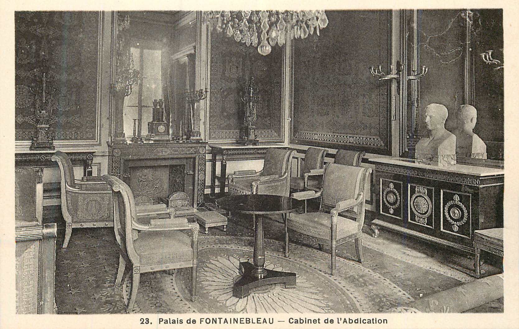 Schloss FONTAINEBLEAU — Cabinet der Abdikation — n°23