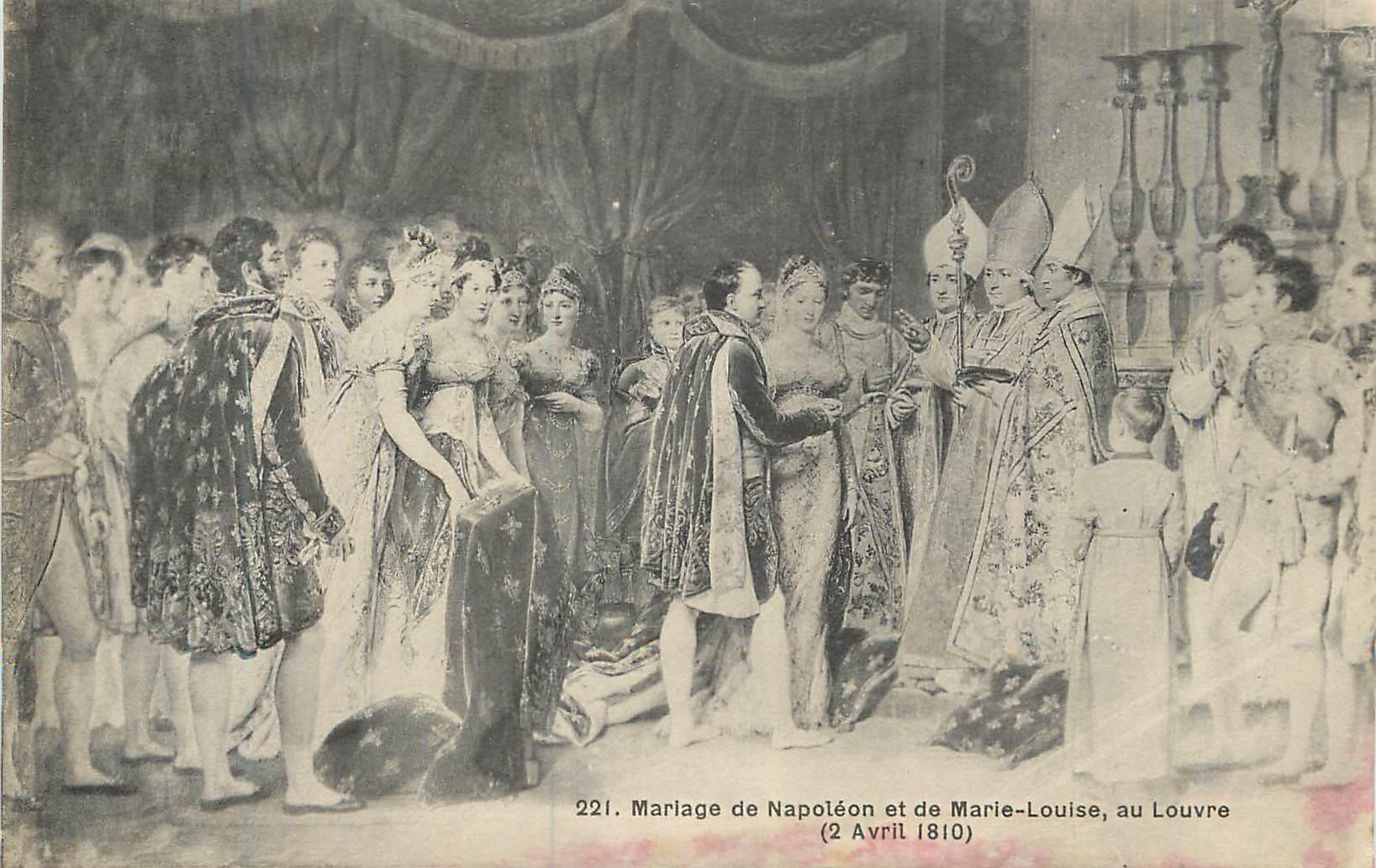 CPA Mariage de Napoleon et de Marie Louise au Louvre (2 Avril 1810) Napoleon 1er