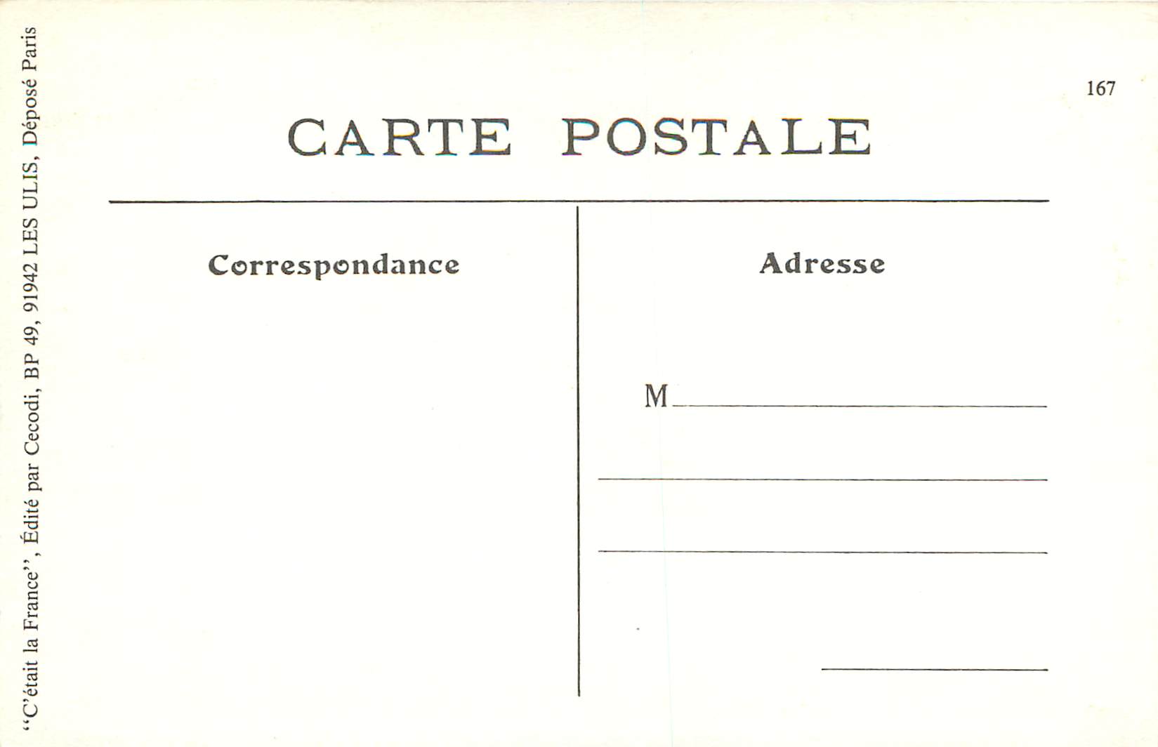 REPRO Types Toulousains L'Echoppe du Savetier (Petassou Toulousain) — Verso