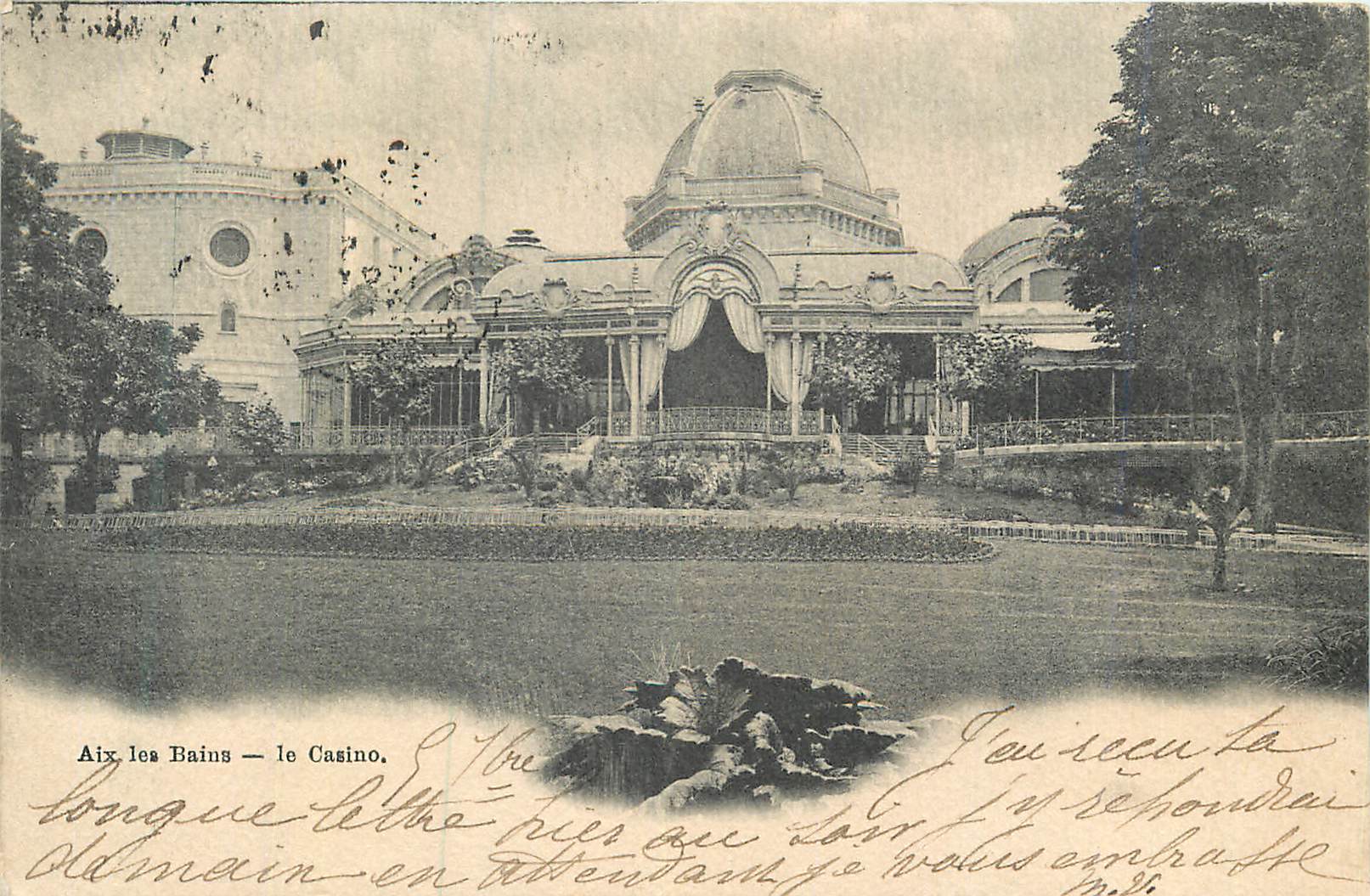 CPA Aix les Bains Le Casino (carte 1900)