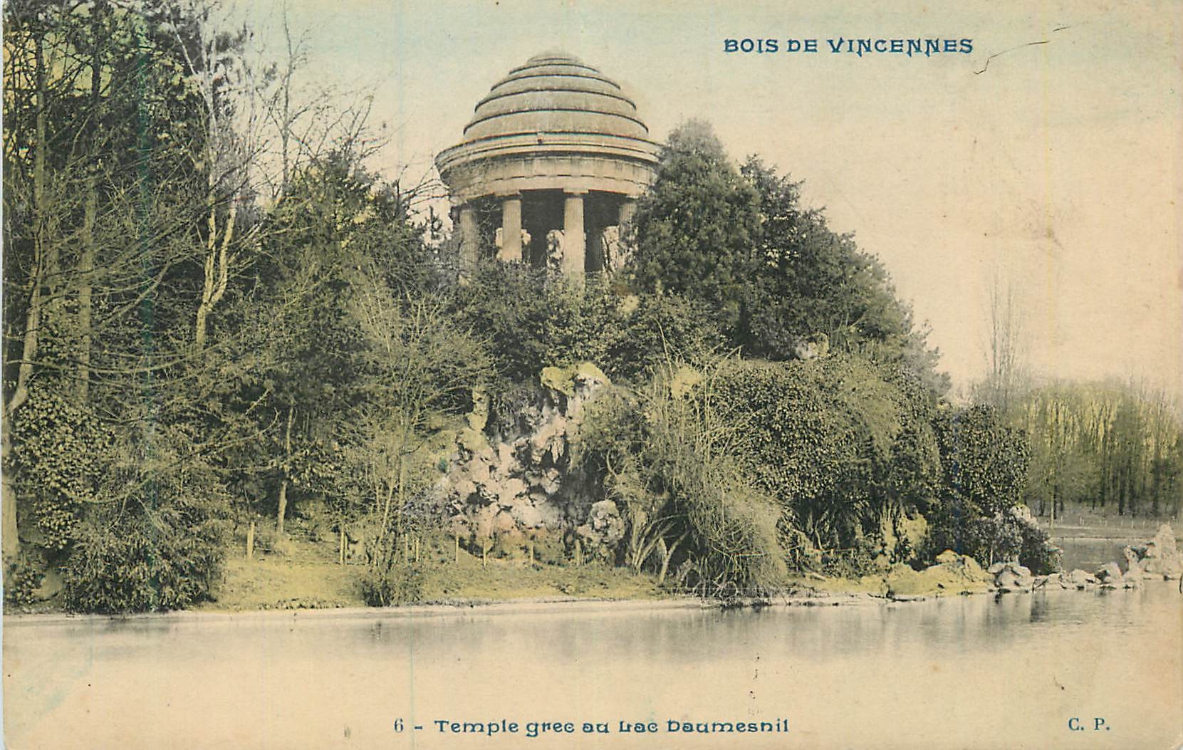 CPA Bois de Vincennes Temple Grec au Lac