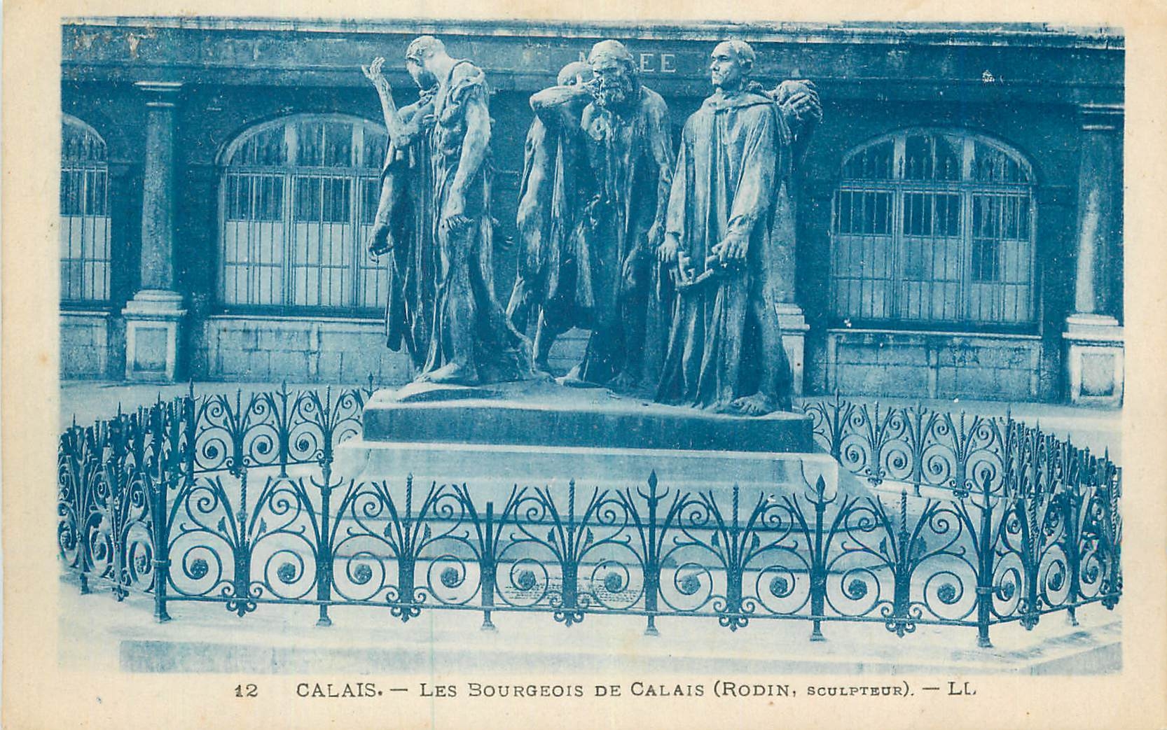 CPA Calais Les Bourgeois de Calais (Rodin Sculpteur)
