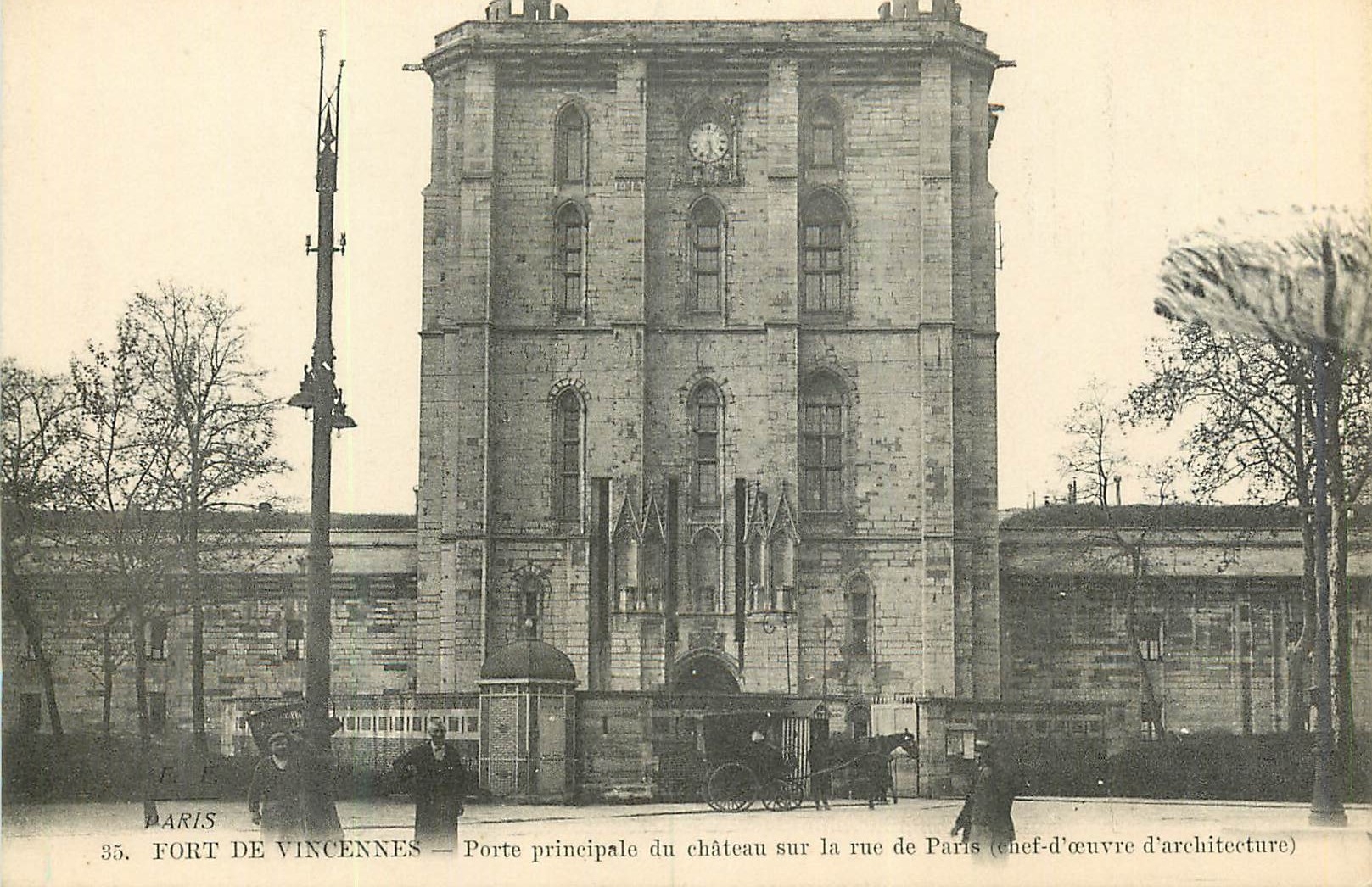 CPA Fort des Vincennes Porte Principale du Chateau sur la rue de Paris