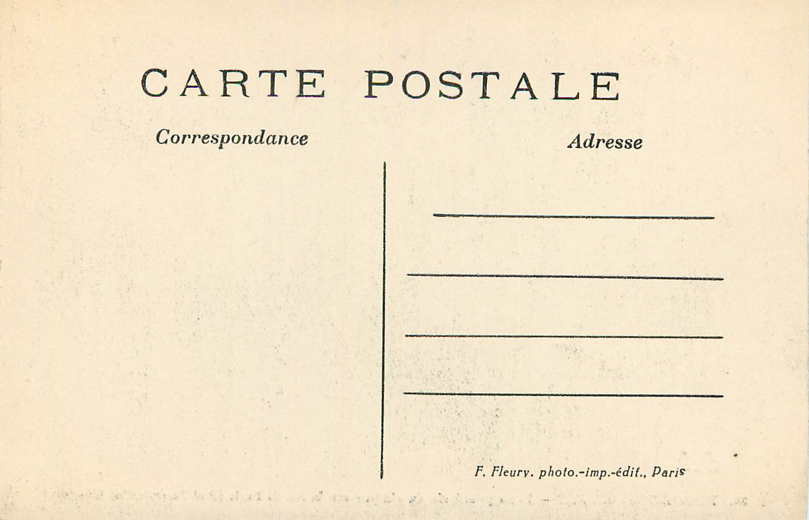 CPA Fort des Vincennes Porte Principale du Chateau sur la rue de Paris — Verso