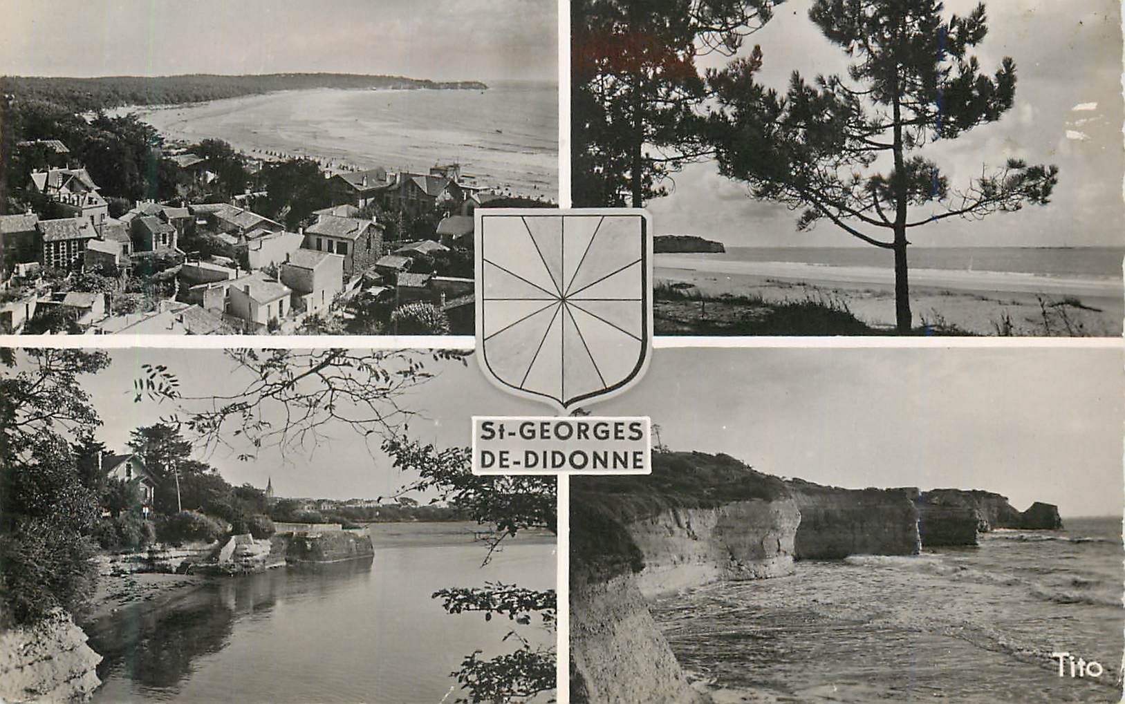 Saint-Georges-de-Didonne — Vue générale, plage de Suzac, corniche, pointe de Suzac — Tito