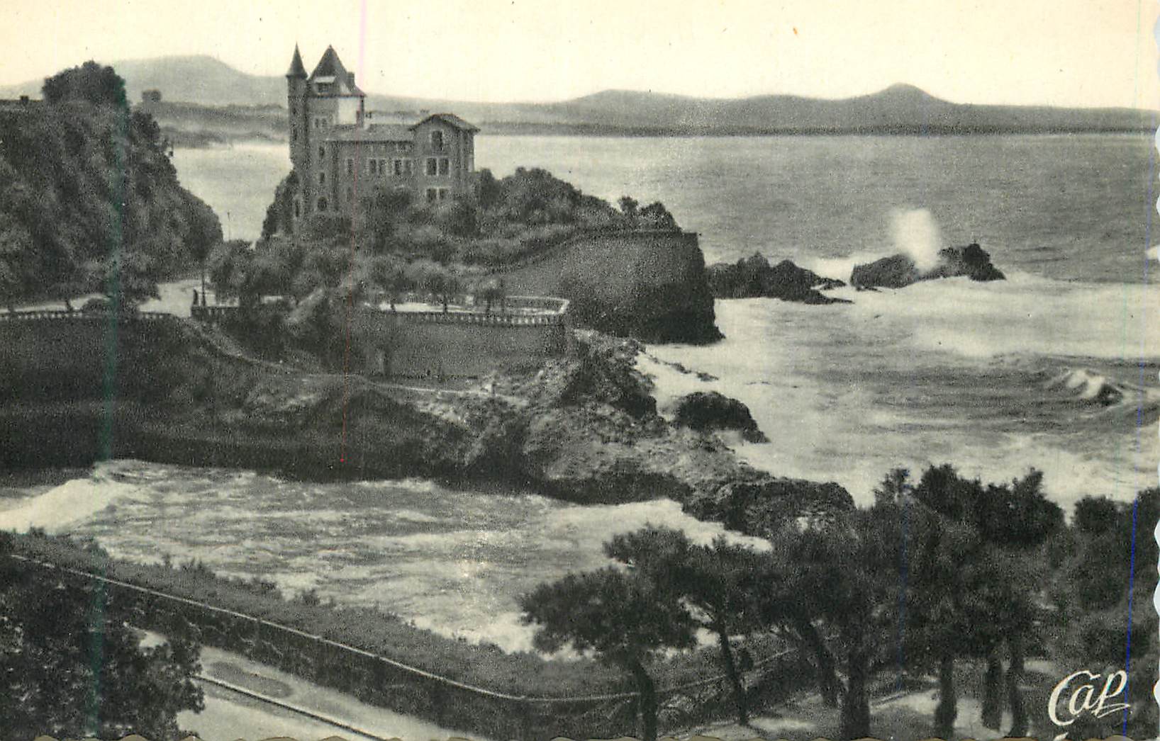 CPA Biarritz Villa Belza et Port Vieux