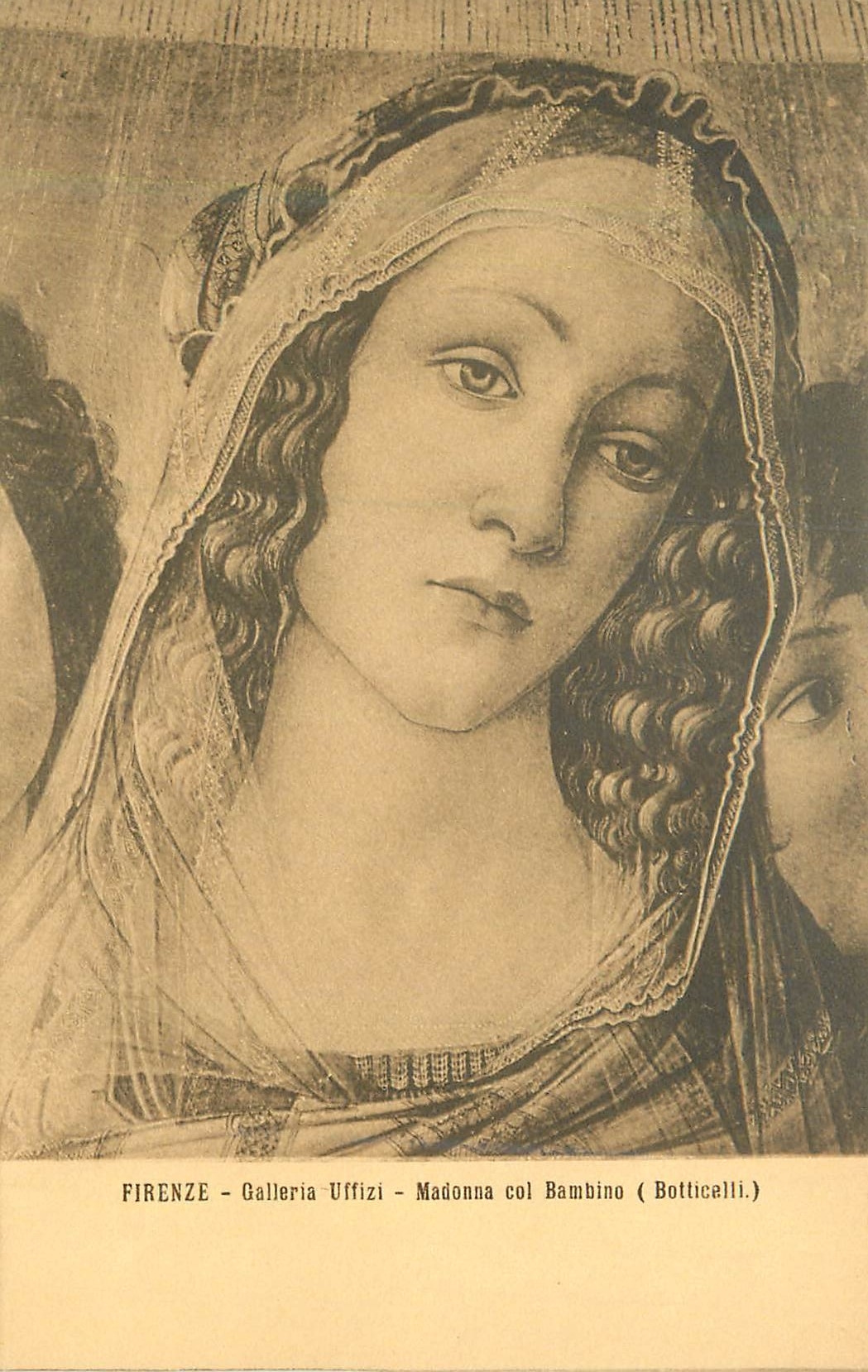 CPA Firenze Galleria Uffizi Madonna col Bambino