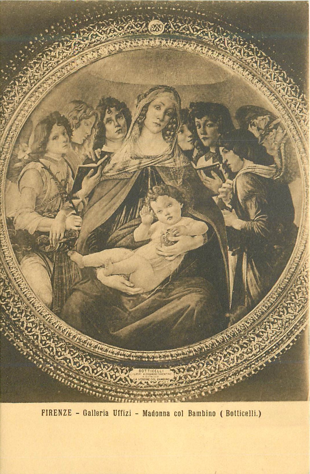 CPA Firenze Galleria Uffizi Madonna col Bambino 