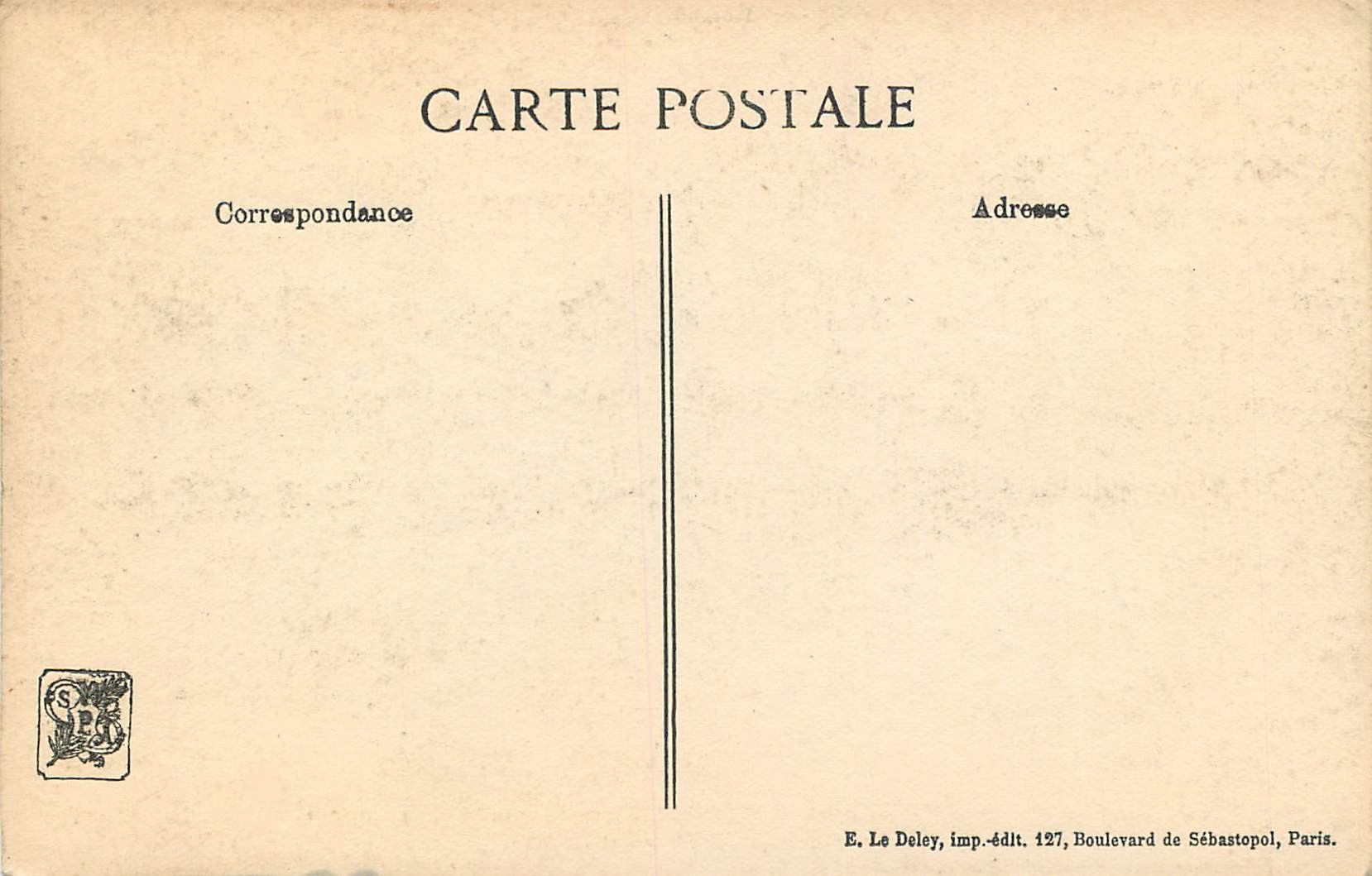 CPA Oeuvres des Artistes par Belnet — Rückseite