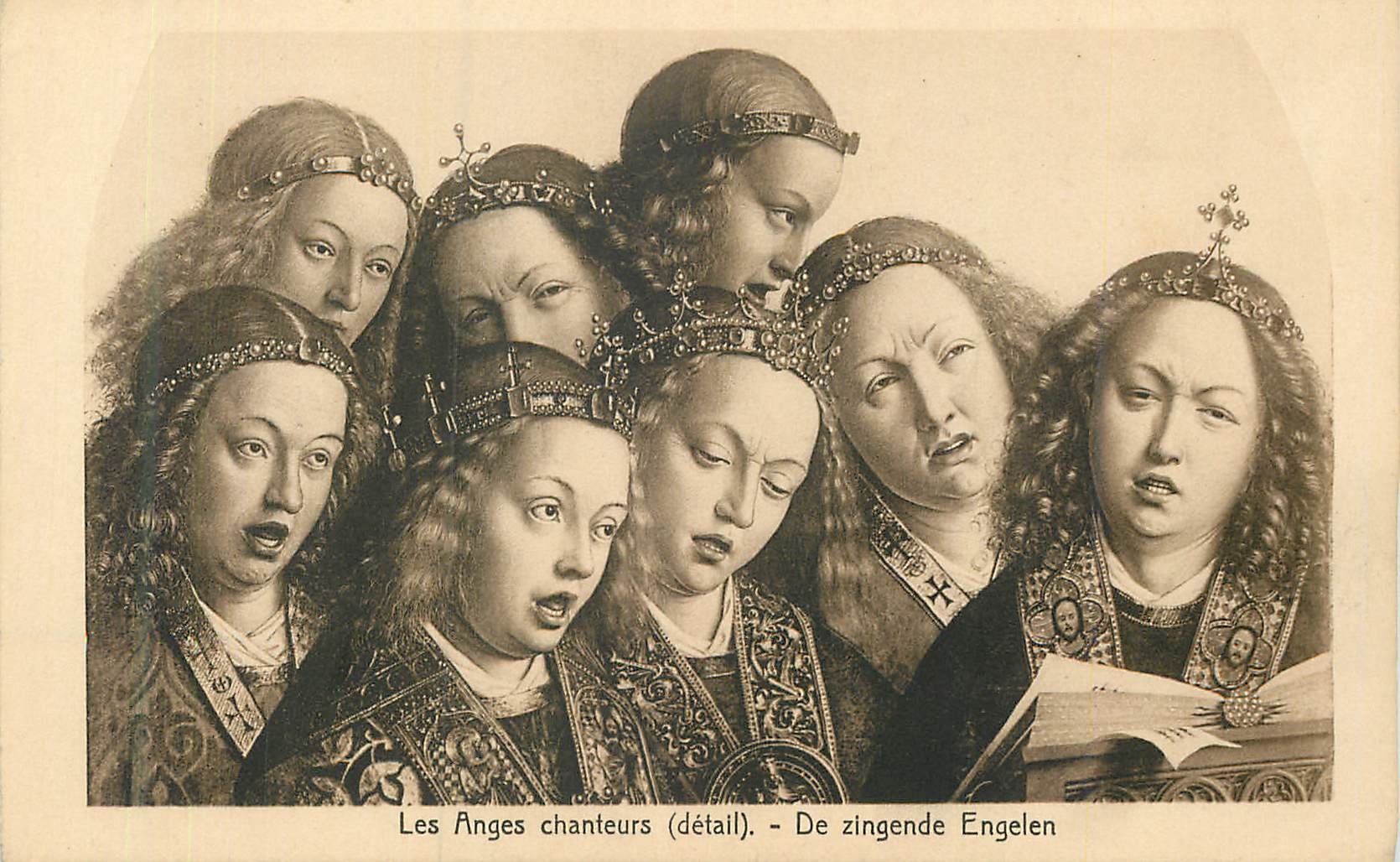 CPA St Bavon Gand Cathedrale les Anges Chanteurs (Detail) Ern Thill Bruxelles