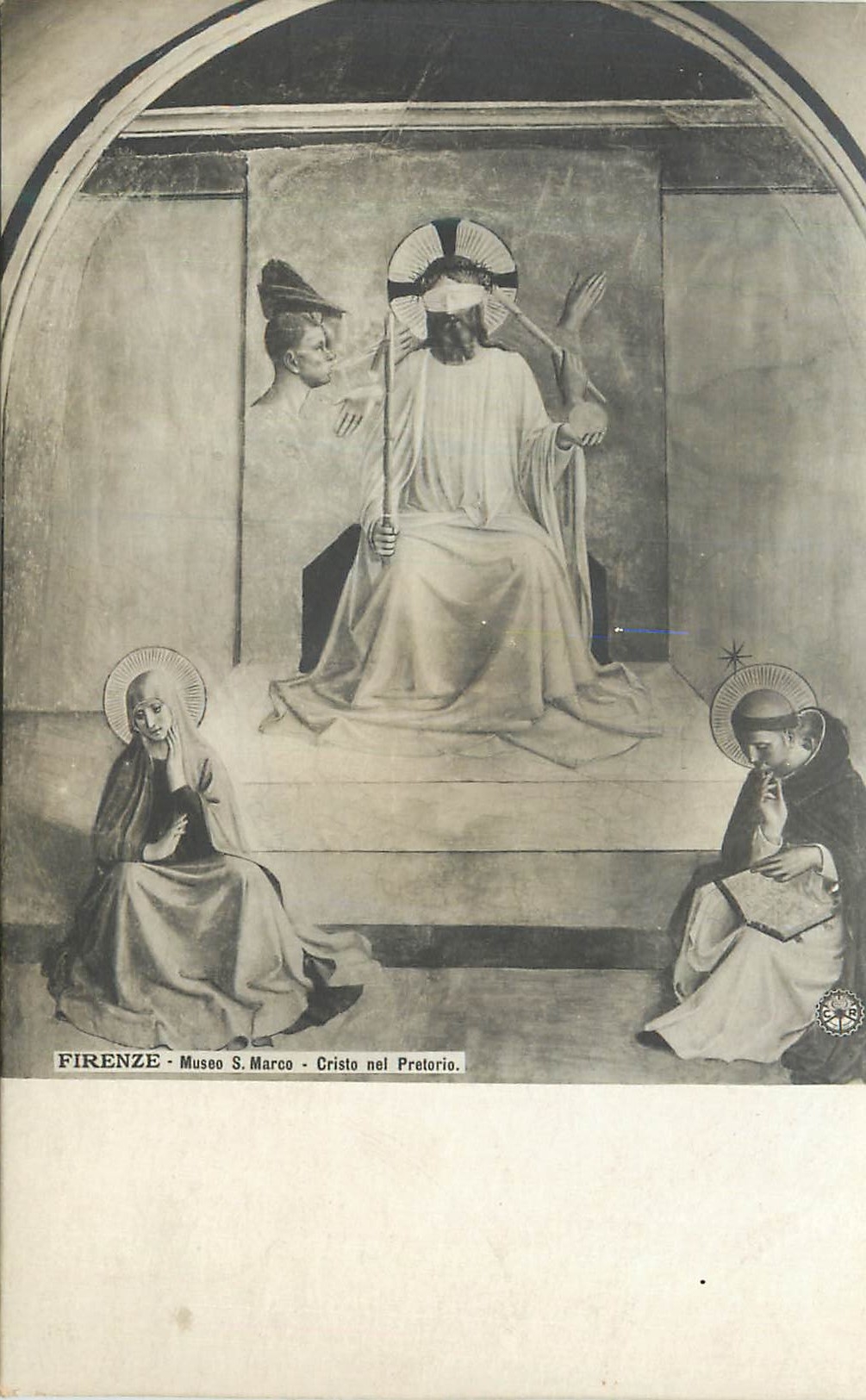 CPA Firenze Museo S Marco Cristo nel Pretoria