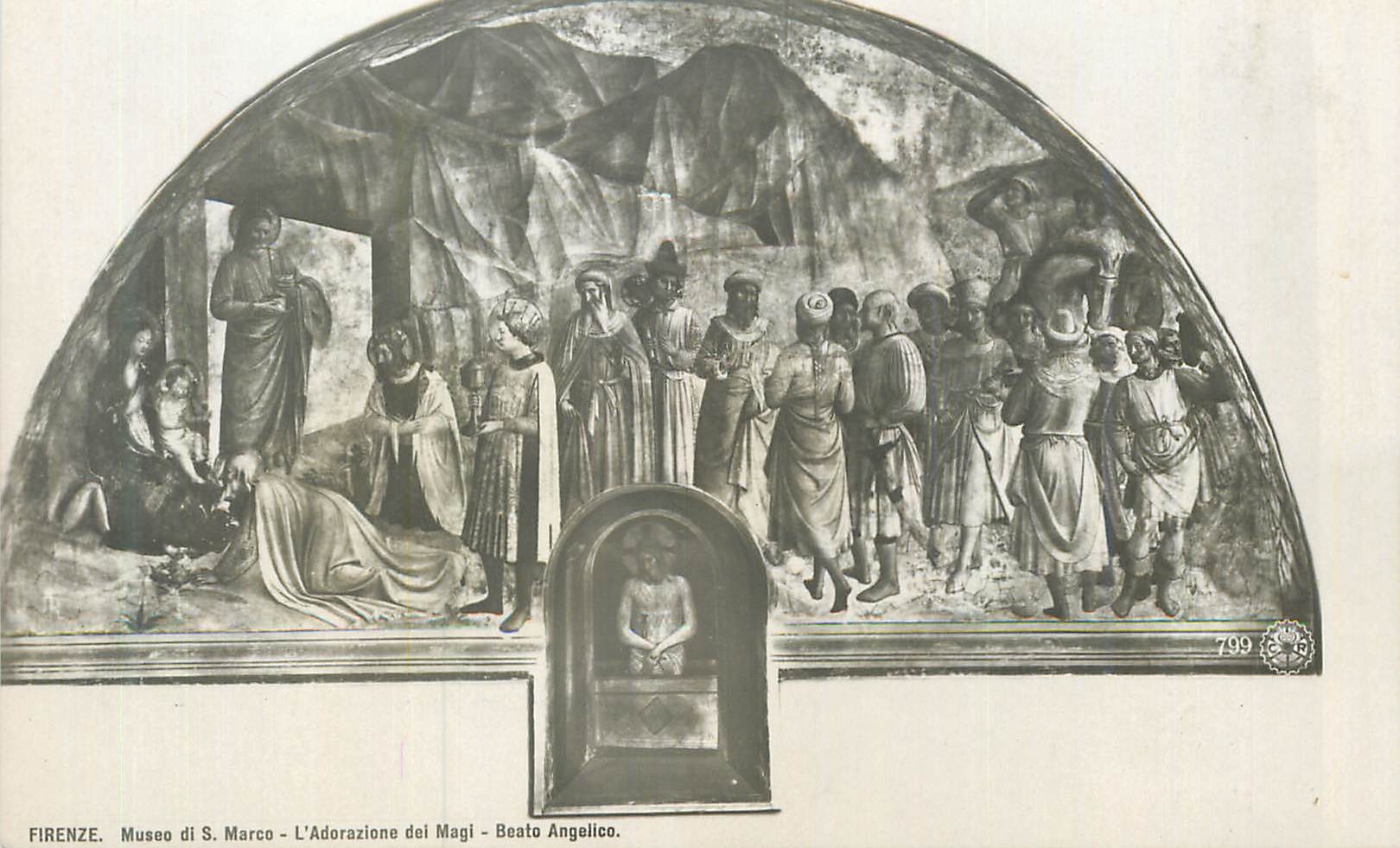 CPA Firenze Museo di S Marco l'Adorazione del Magi