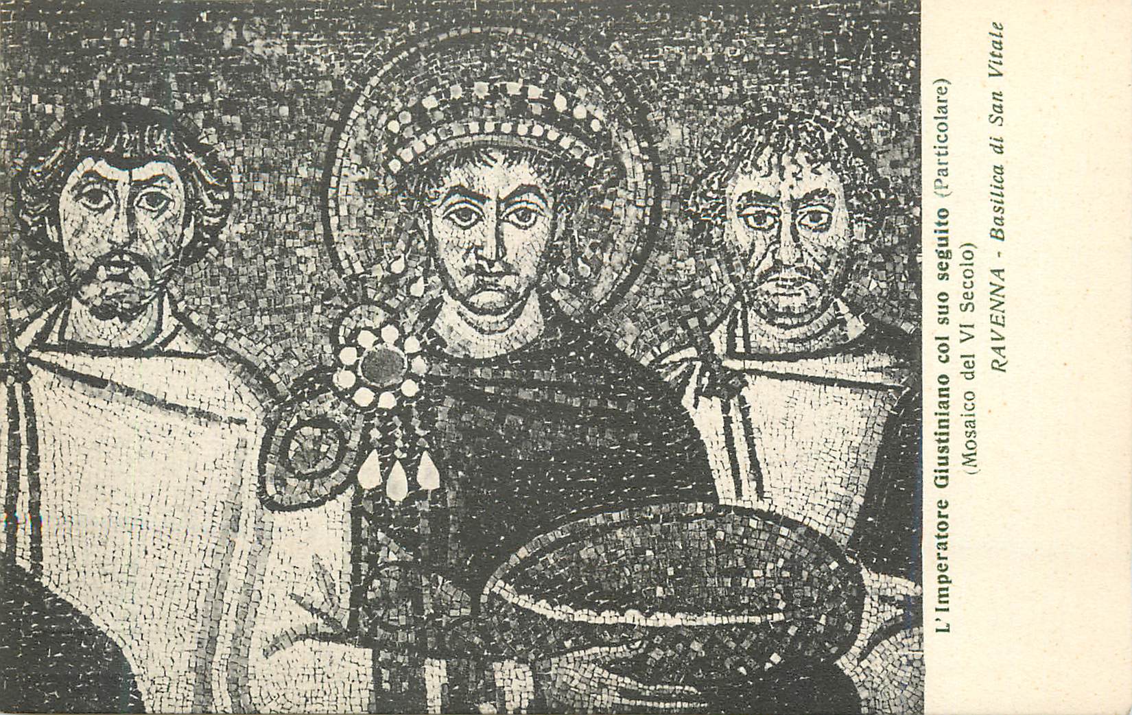 CPA Ravenna Basilica di San Vitale l'Imperatore Giustianiano Col Suo Seguito
