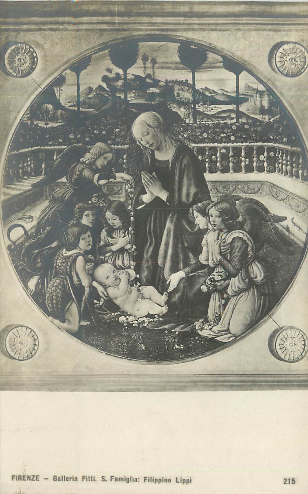 CPA Firenze Galleria Pitti S Famiglia Filippino Lippi