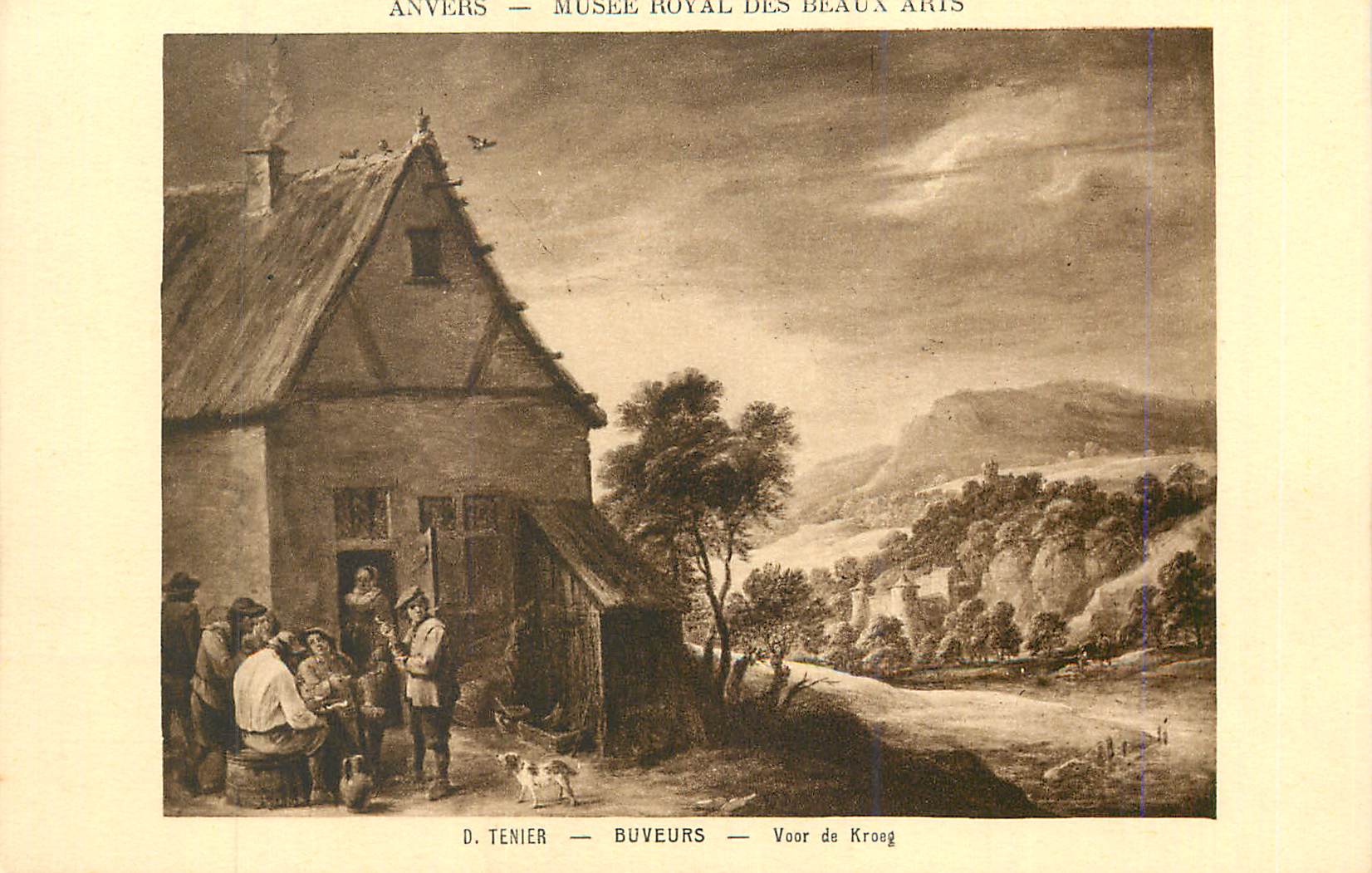 CPA Anvers Musee Royal des Beaux Art D Tenier Buveurs