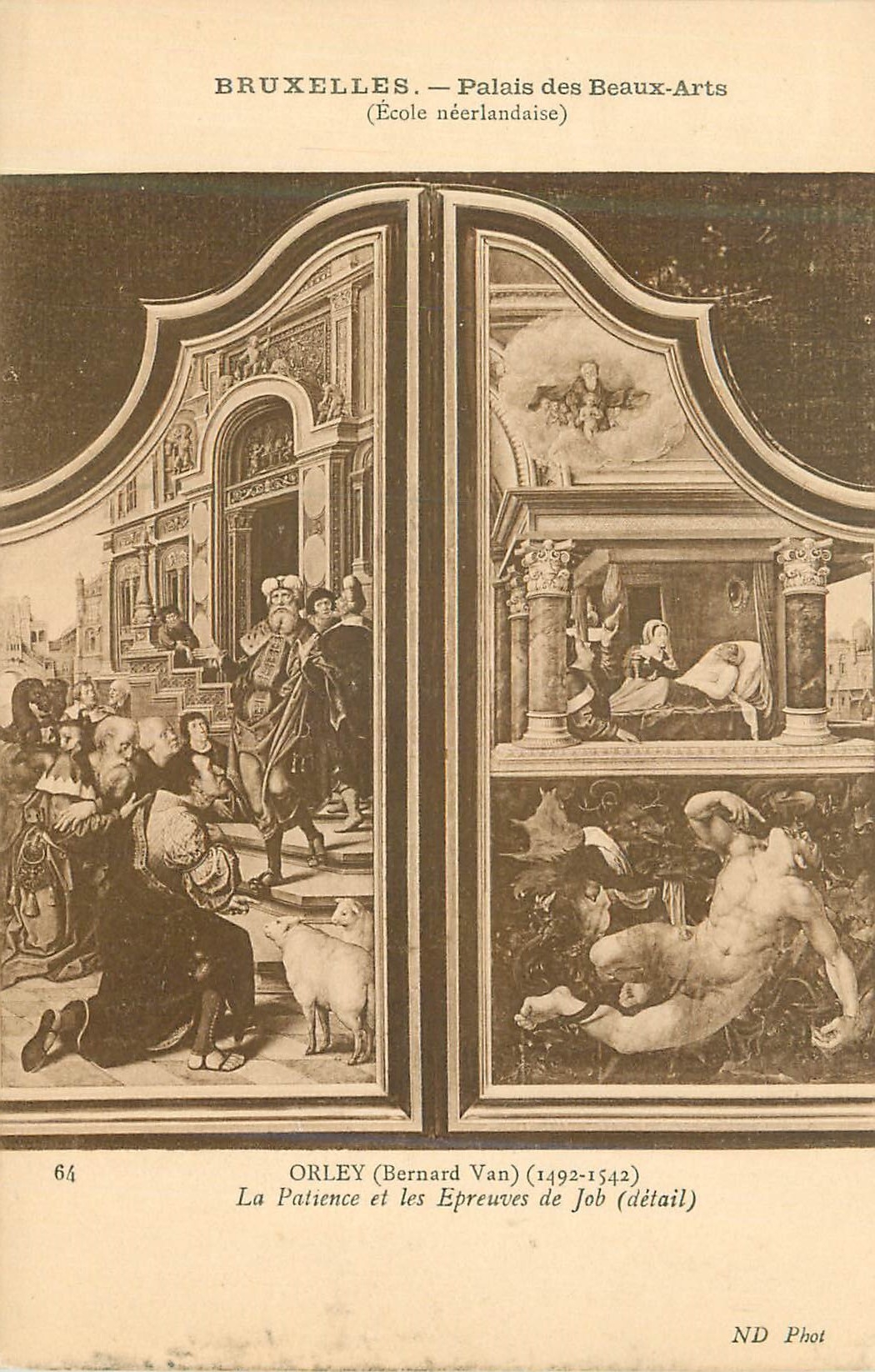 CPA Bruxelles Palais des Beaux Arts (Ecole Neerlandaise)