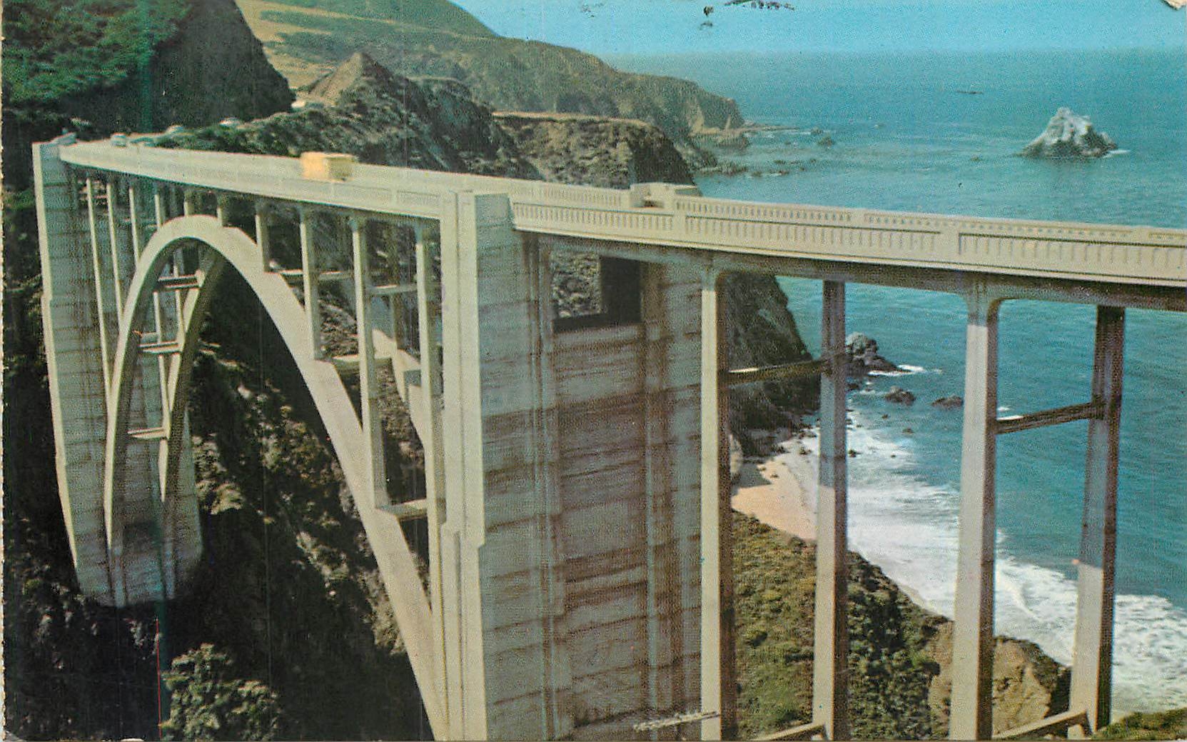 CPM Bixby Bridge this Graceful Structure Spans the Creek of the same name on Highway near Big Sur