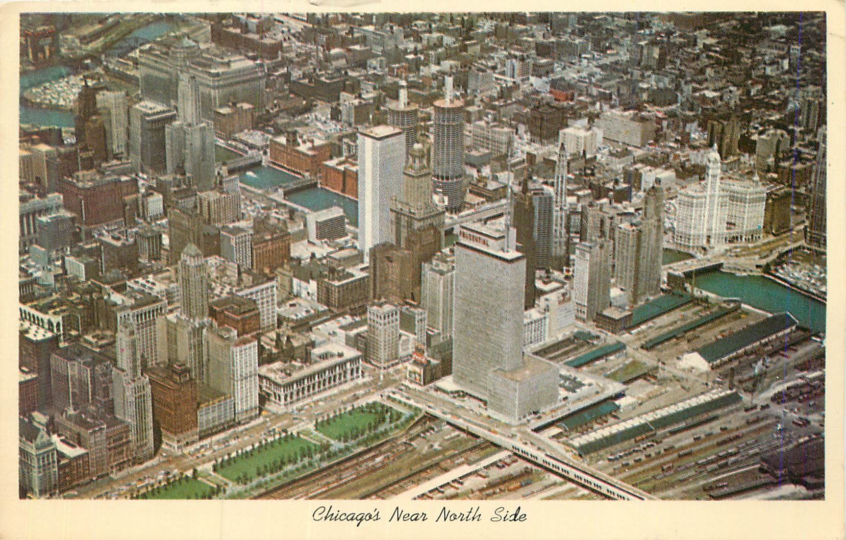 CPM Chicago Air view of Chicago's Morth Side Skyscrapers