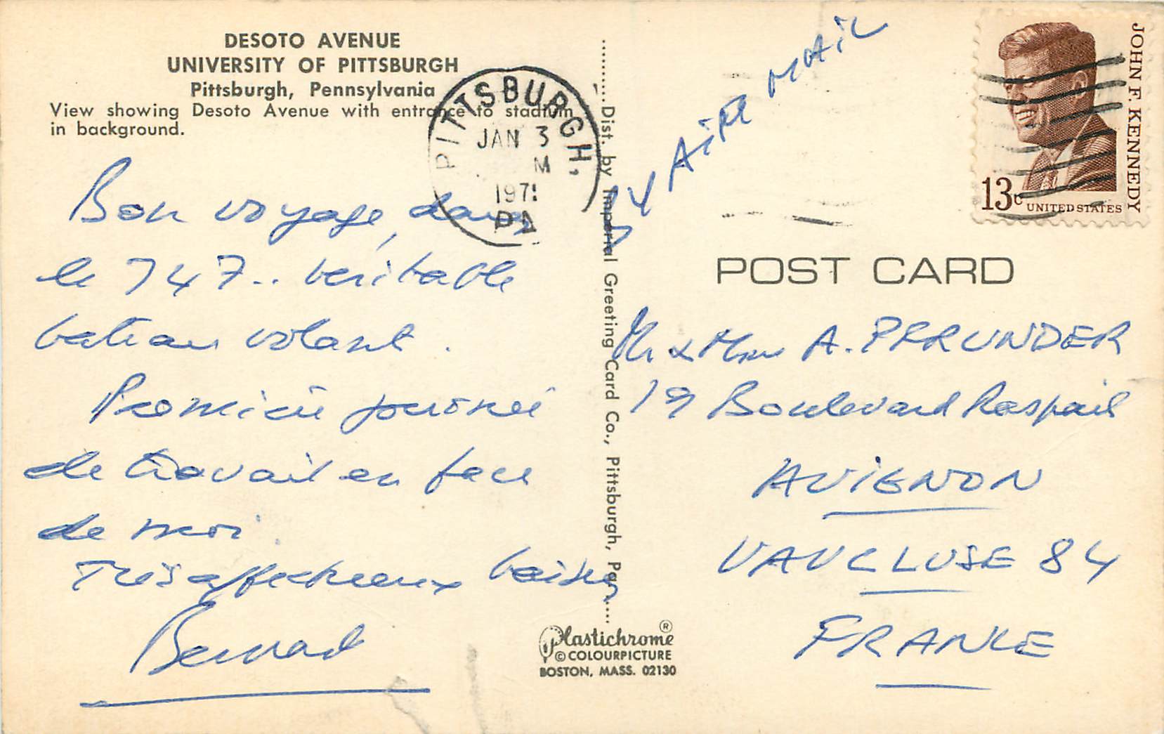 CPM Pittsburgh Pensylvania Desoto Avenue University of Pittsburgh — Back