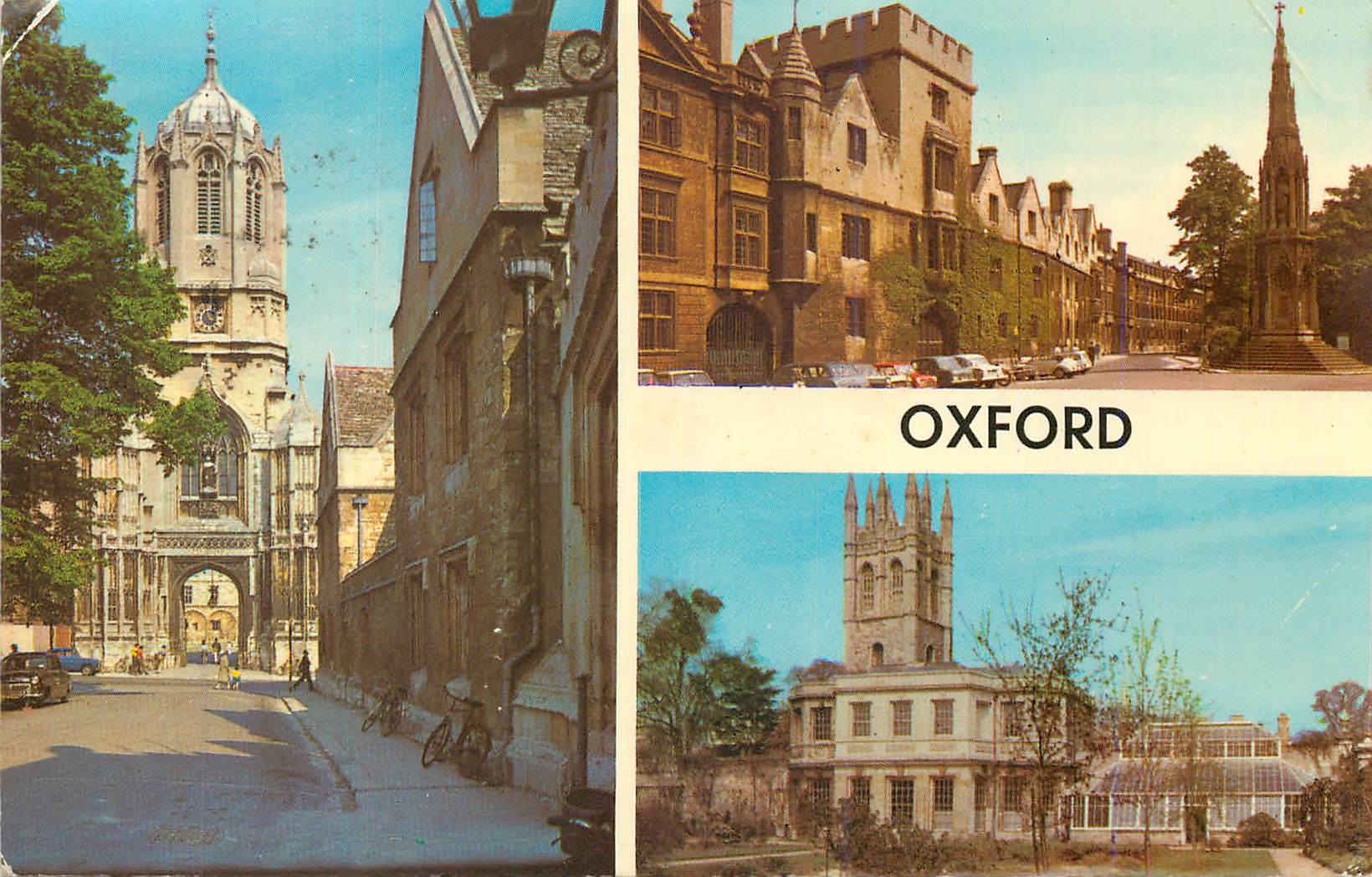 CPM Oxford Balliol College and Martyrs' Memorial Tom Tower Christ Church Botanic Gardens and Magdalen Tower