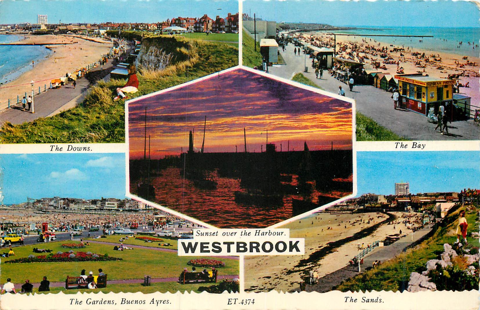 CPM Sunset over the Harbour Westbrook