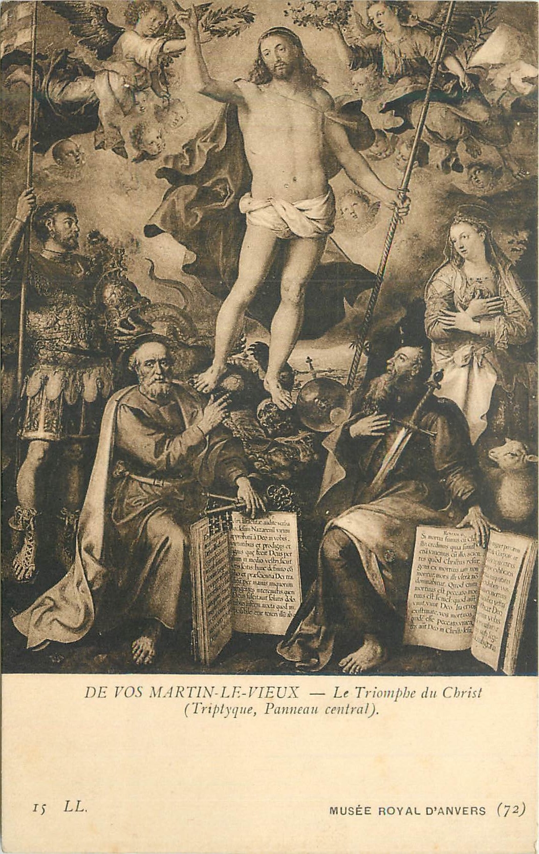 CPA Musee Royal d'Anvers de vos Martin le Vieux le Triomphe du Christ