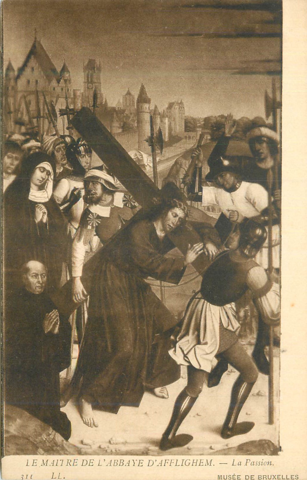 CPA Musee de Bruxelles le Maitre de l'Abbaye d'Afflighem la Passion